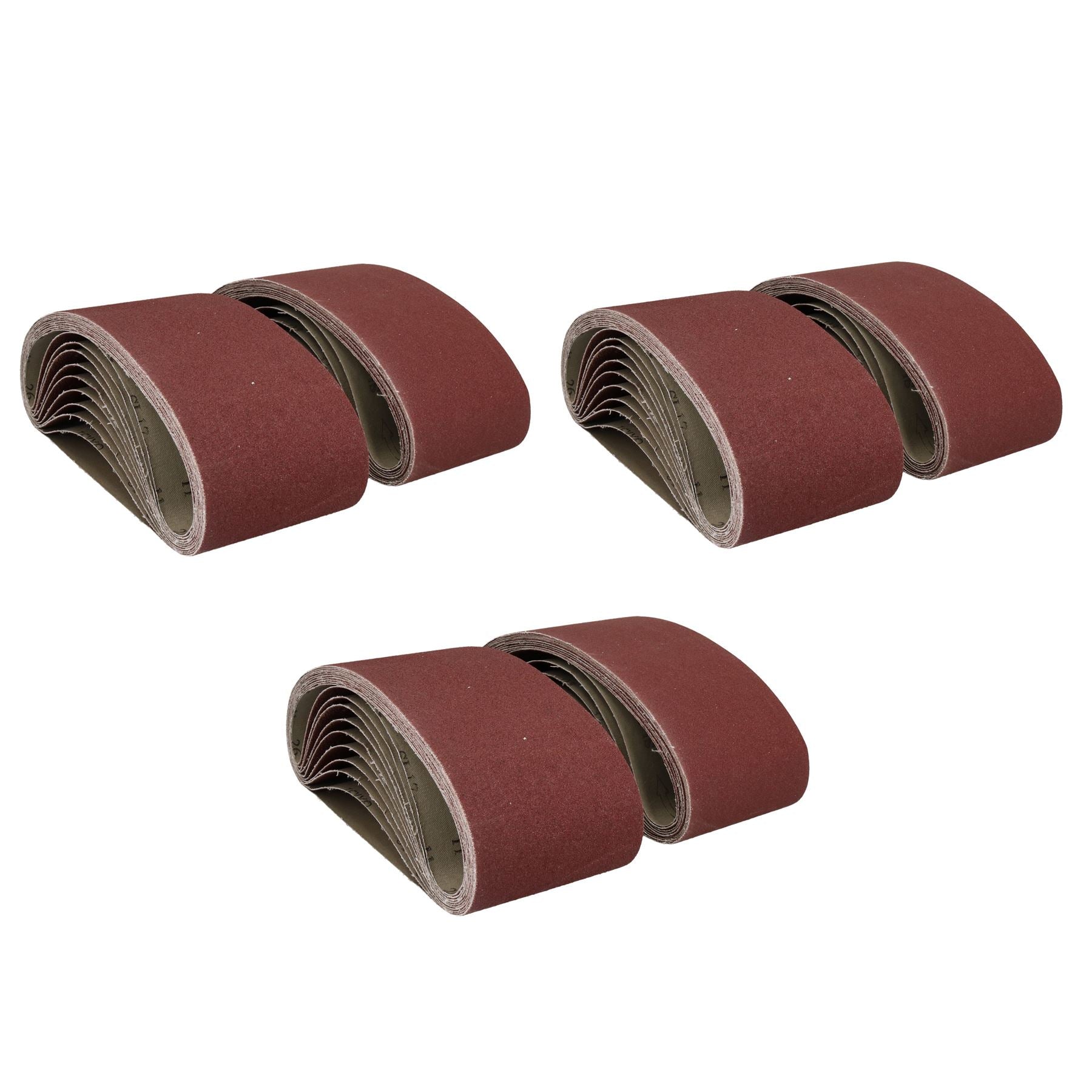 Bandes abrasives à grains mixtes 610 mm x 100 mm Packs de bandes abrasives pour ponceuses Power File