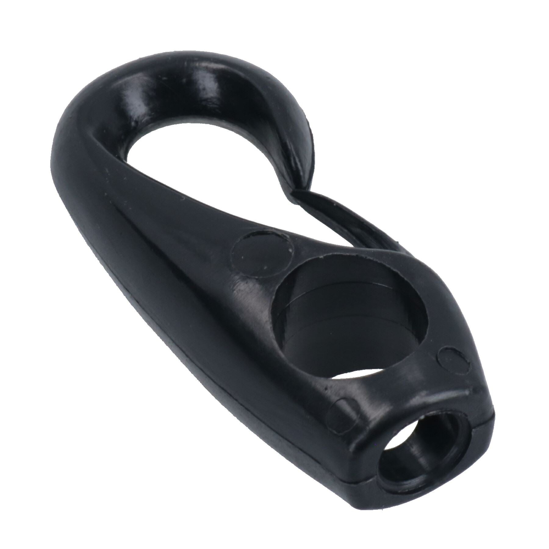 Crochet de 8 mm pour corde élastique élastique en nylon noir antirouille