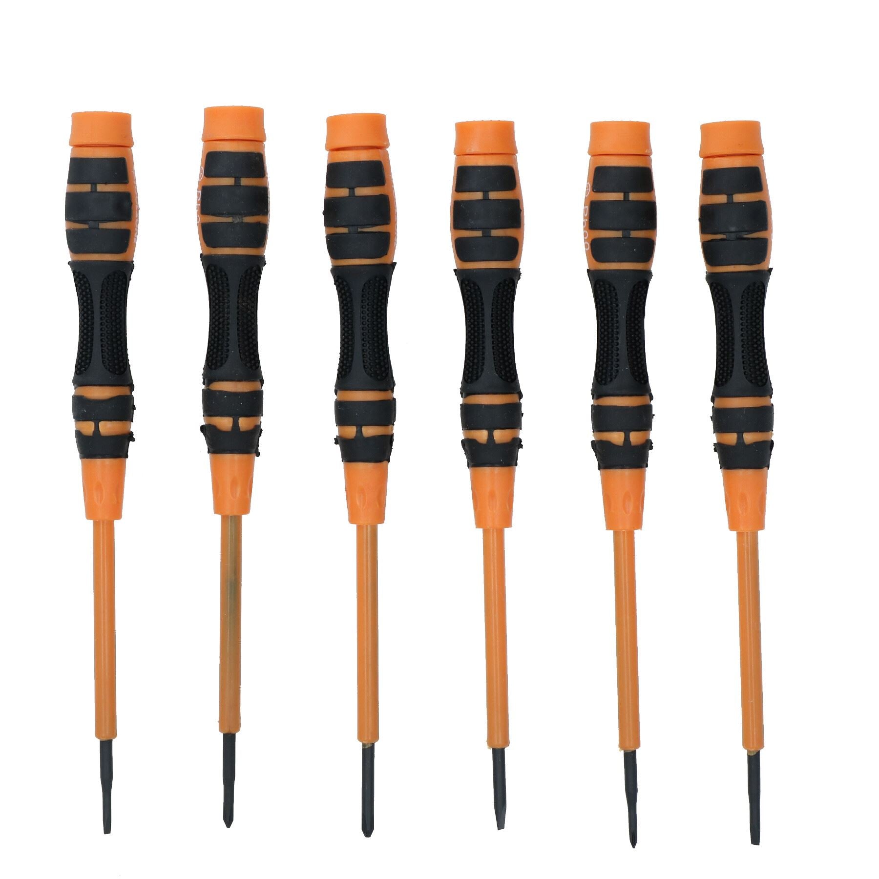 Jeu de 6 tournevis de précision à fente Phillips 2 - 3 mm PH00 - PH1 en acier au carbone