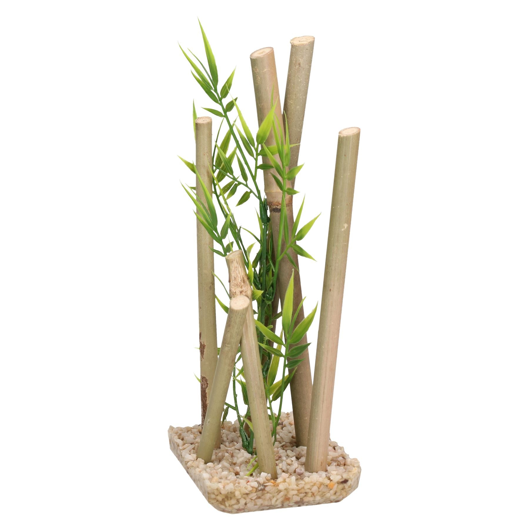 Aquatic Aquarium Decor Bamboo Stick Medium Fish Tank Ornament 9x11x25cm