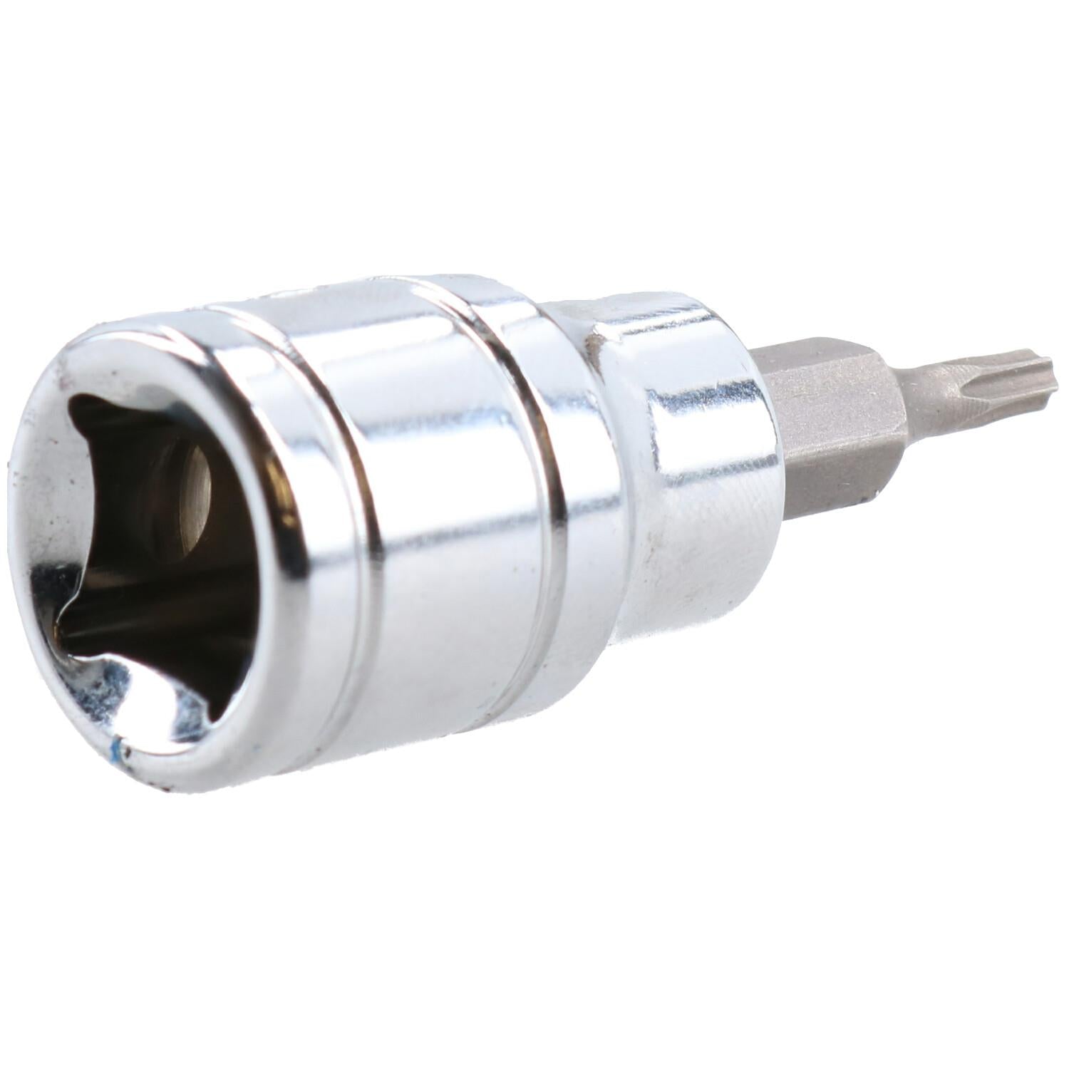 T10 Außen-Torx-Bit Stern-Stecknuss 3/8 Zoll Antrieb Standard Innen Chrom-Vanadium-Stahl