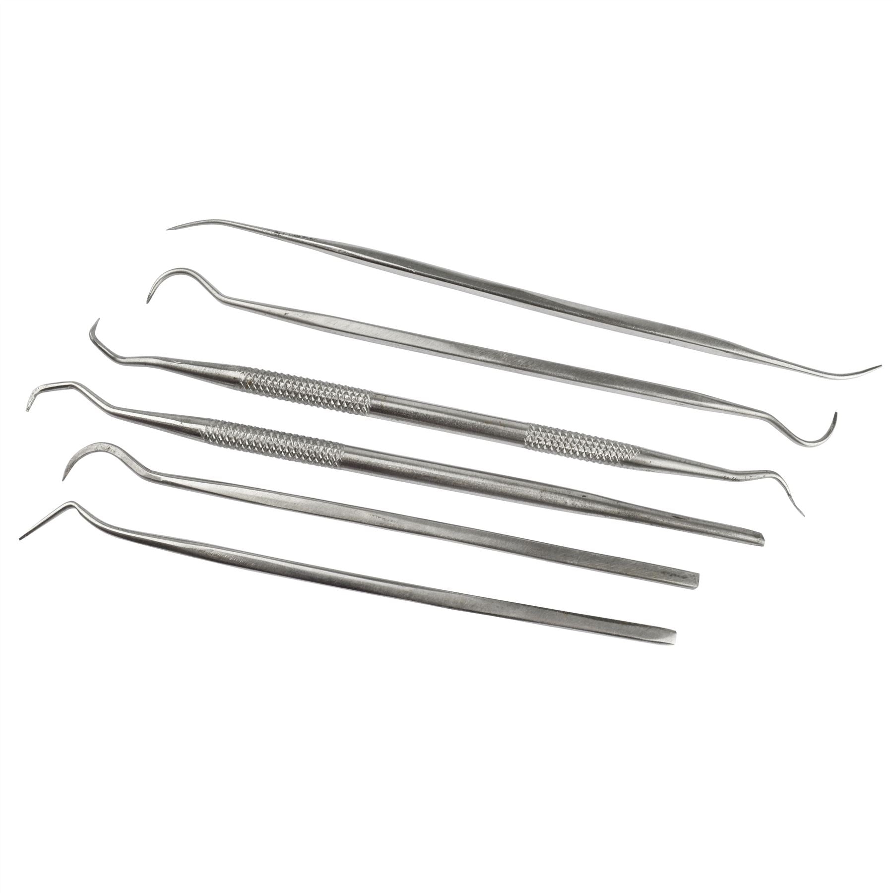 Edelstahl Dental Werkzeug Set Zahnarzt Zähne Kit Sauber Hygiene 6pc Picks TE621