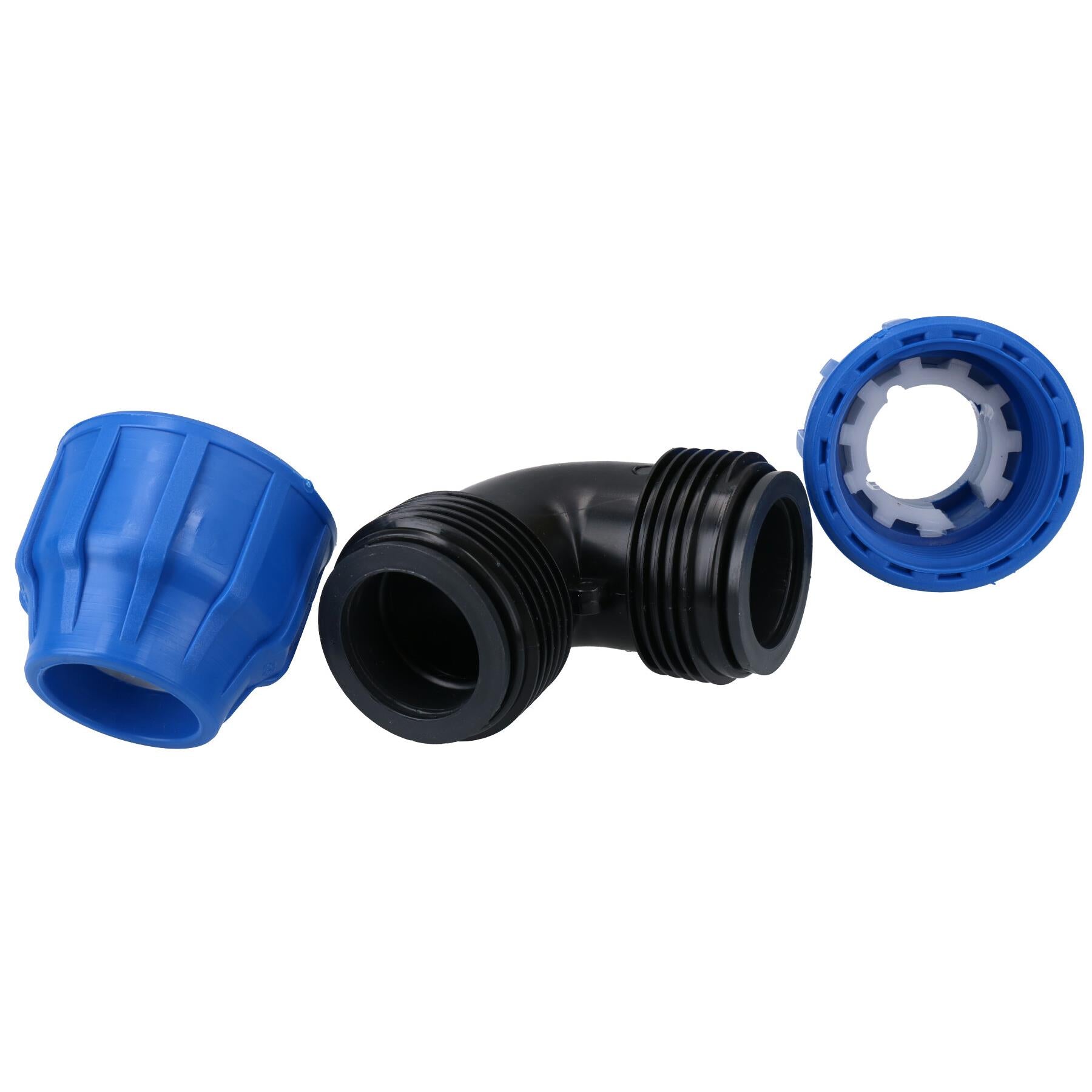 32 x 32 mm MDPE-Winkelstück, 90 Grad, Kompressionskupplung, Anschlussstück