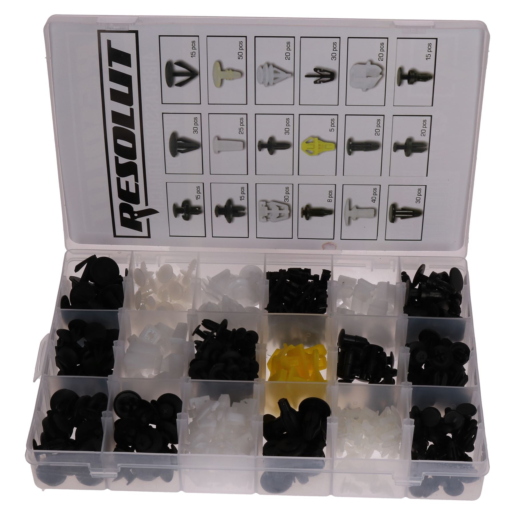 Assortiment de 418 clips de garniture Honda, rivets, œillets de retenue, fixations