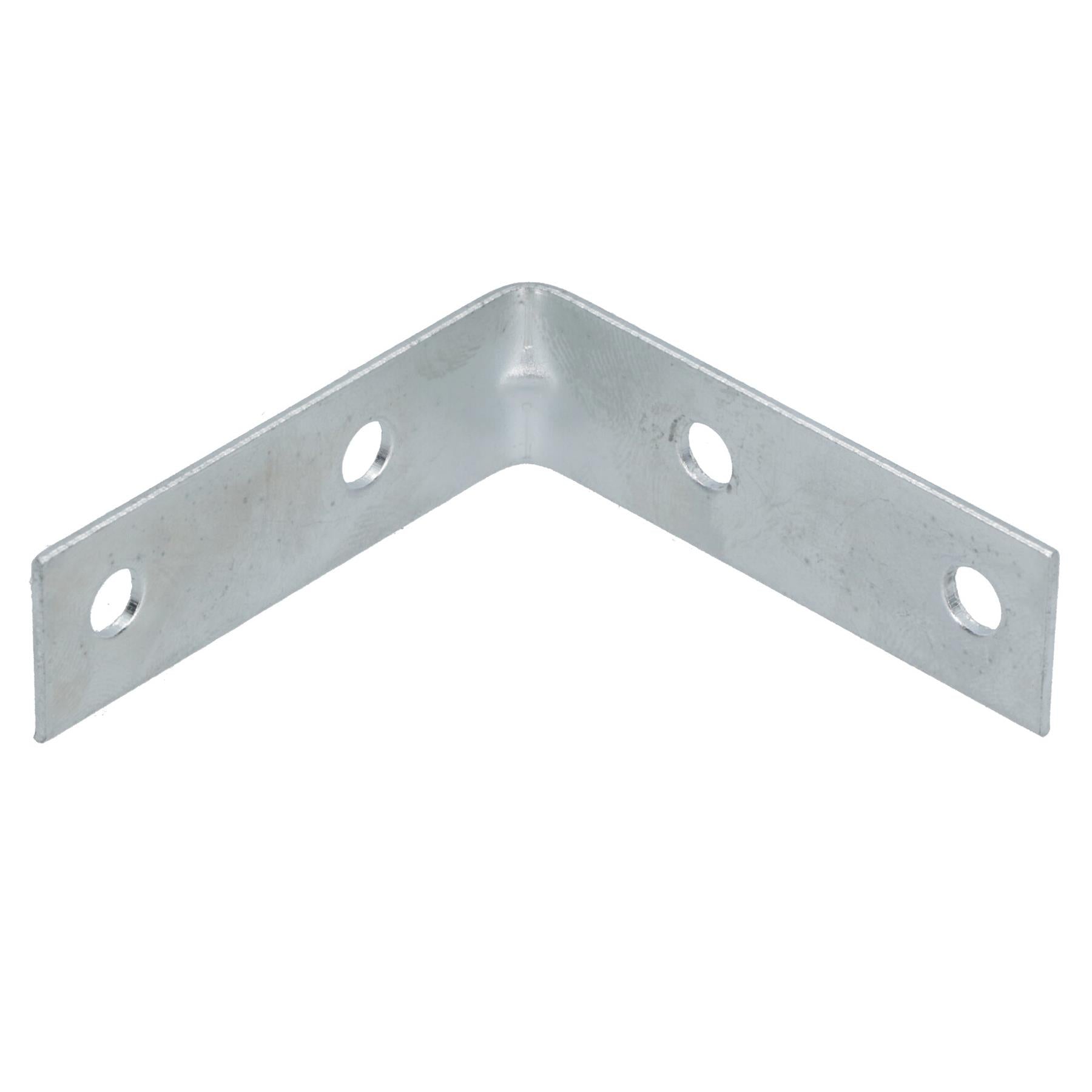 50mm (2in) Corner Brace Bracket Set L Shaped Mending Reinforcing Plate