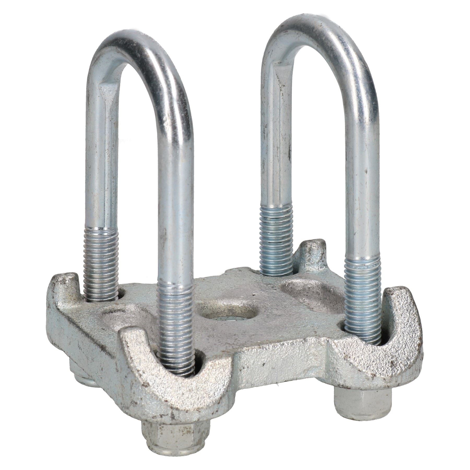 4 U-Bolzen 2 Grundplatten für Ifor Williams Twin Parabolic Blattfeder 115x53mm