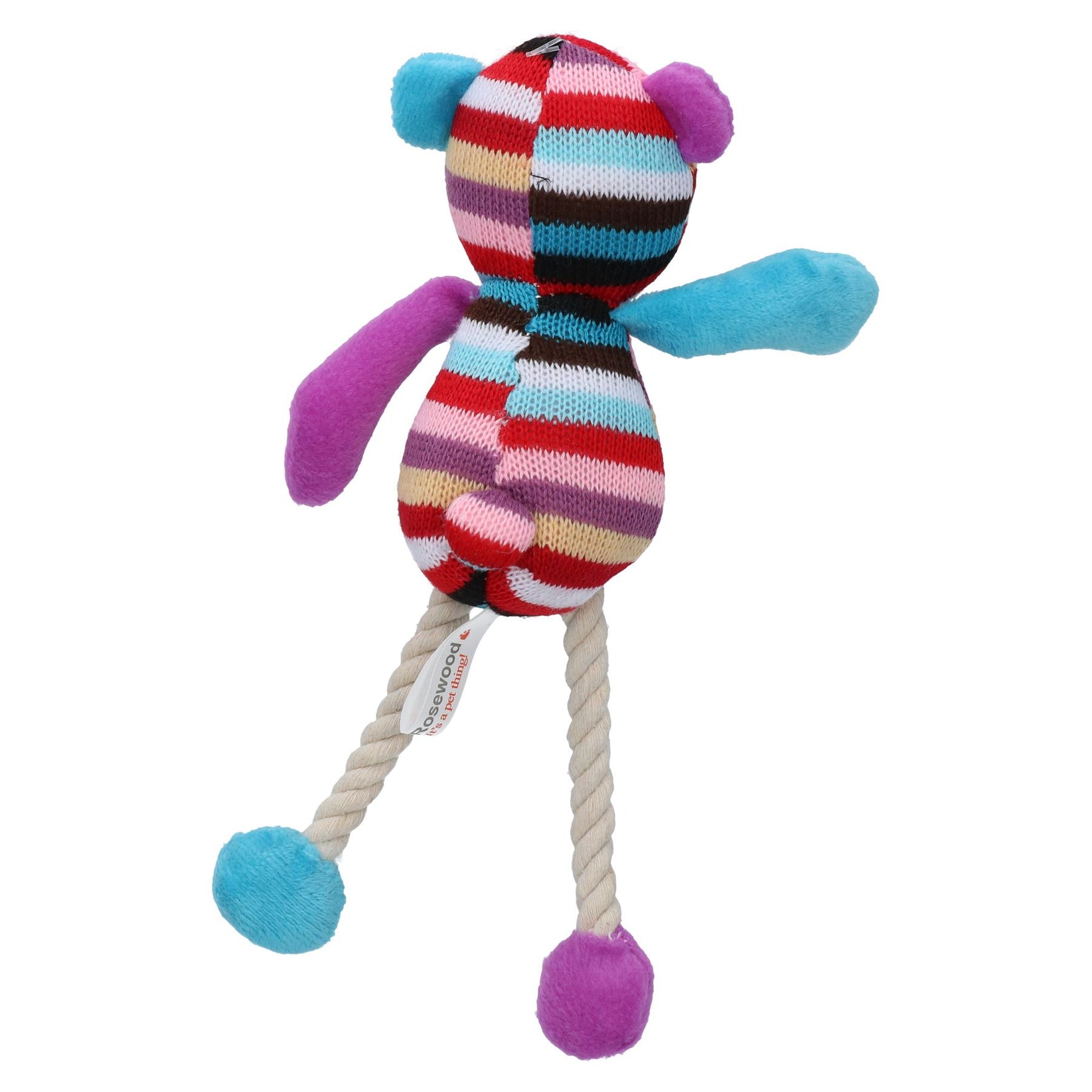 Mister Tilly Teddy Hundespielzeug mit Quietsche, 20 cm