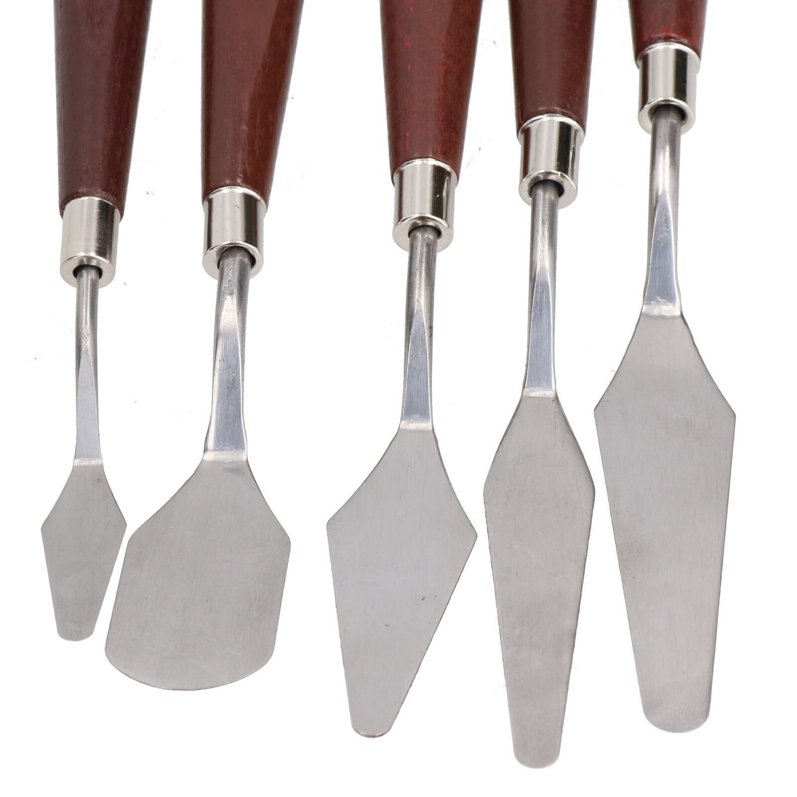 Ensemble de 5 couteaux à palette pour peinture acrylique et huile, spatules flexibles pour artistes