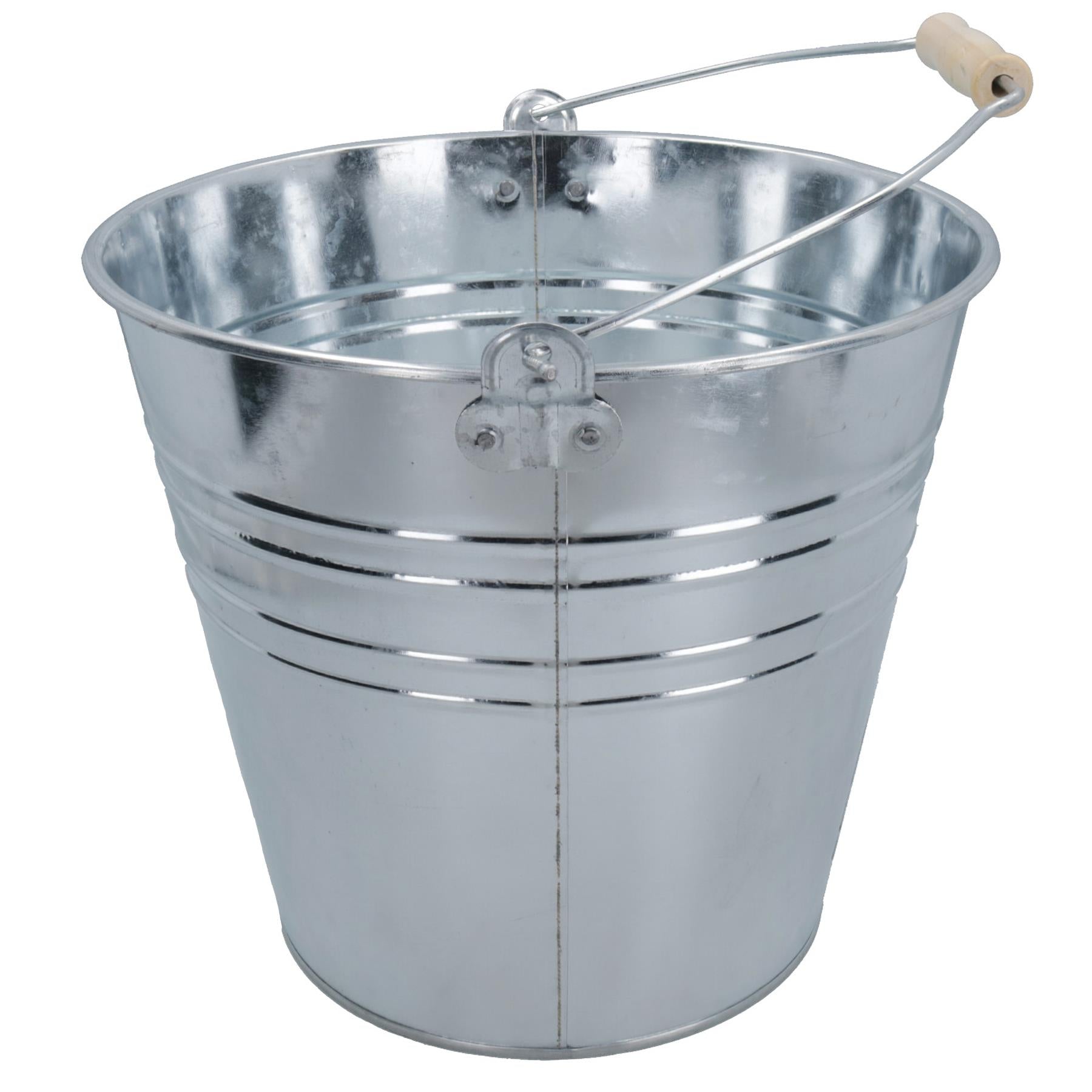 5L or 12L Galvanised Steel Metal Bucket Pail Water Coal Fire Greenhouse Garden