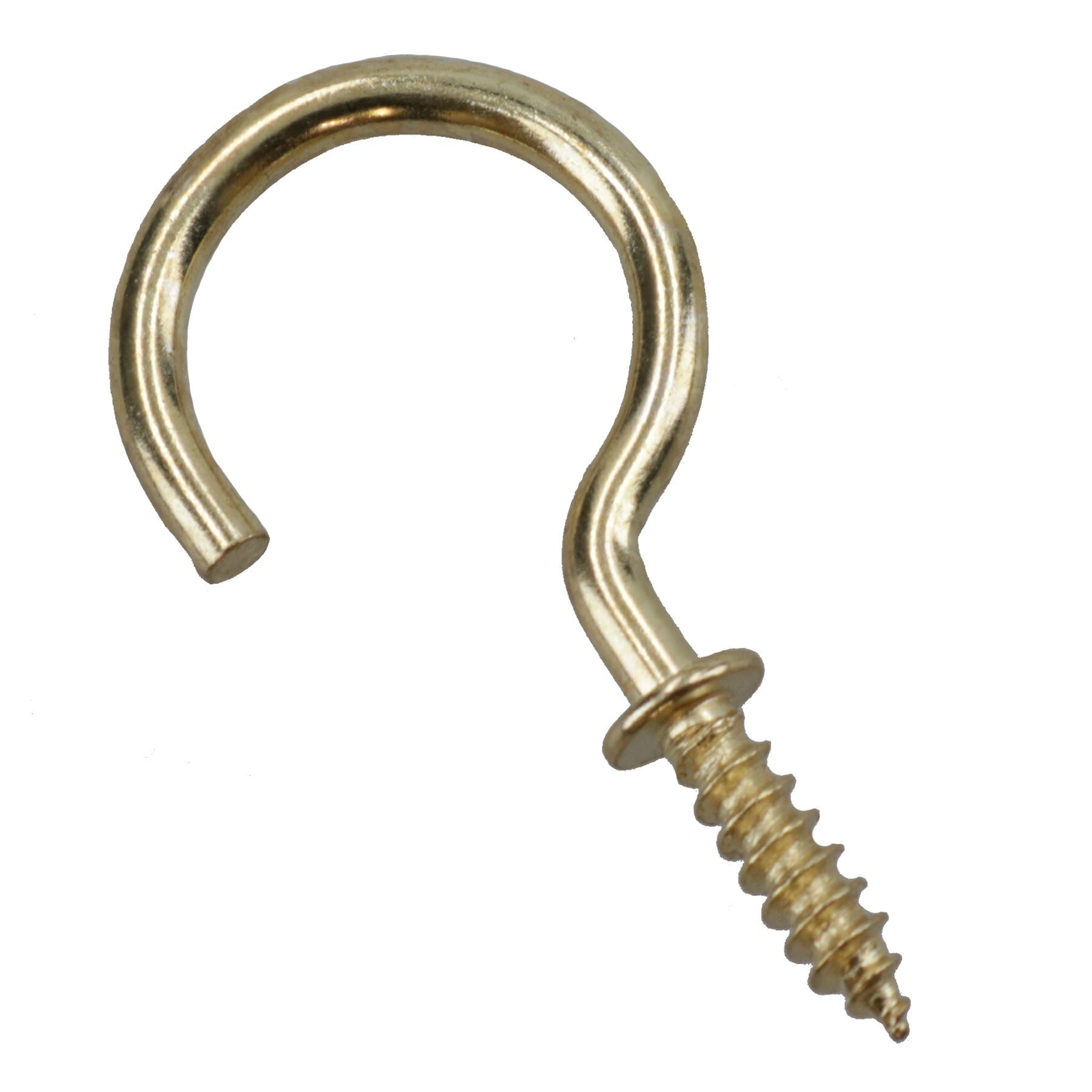 Crochets à vis à épaulement Attaches Cintre Plaqué laiton 15 mm de diamètre 25 mm de longueur