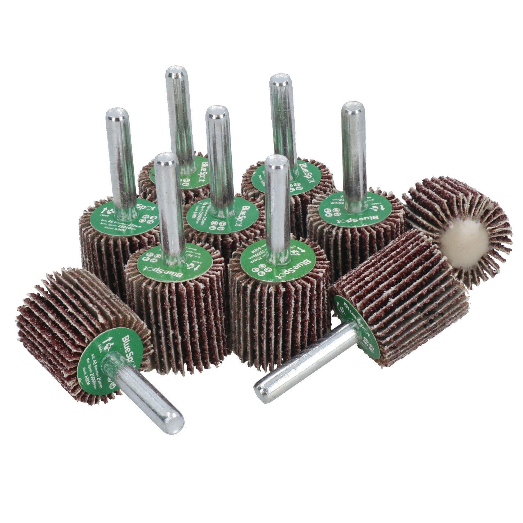 25mm Fächerschleifscheibe Schleifteller für Bohrmaschinen 6mm Schaft
