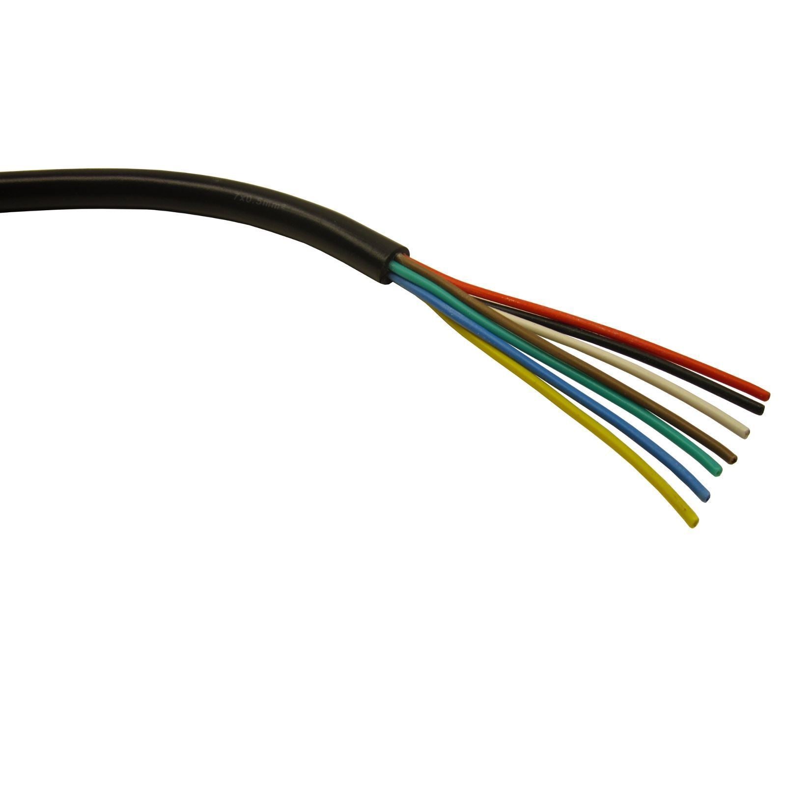 7-adriges Kabel für Anhänger und Wohnwagen in Automobilqualität