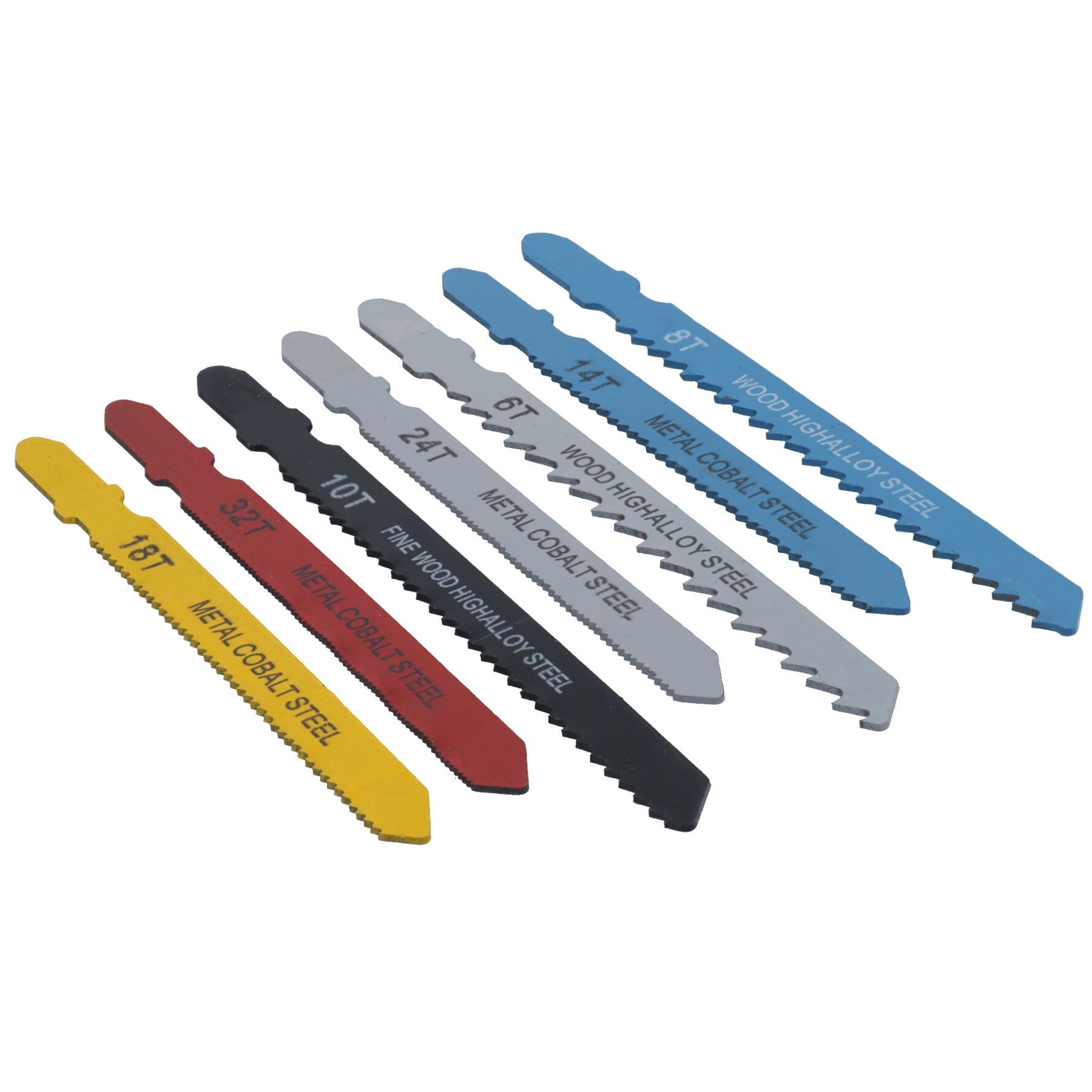 Jeu de lames de scie sauteuse assorties pour métal, bois, plastique, tige en T, raccord Bosch