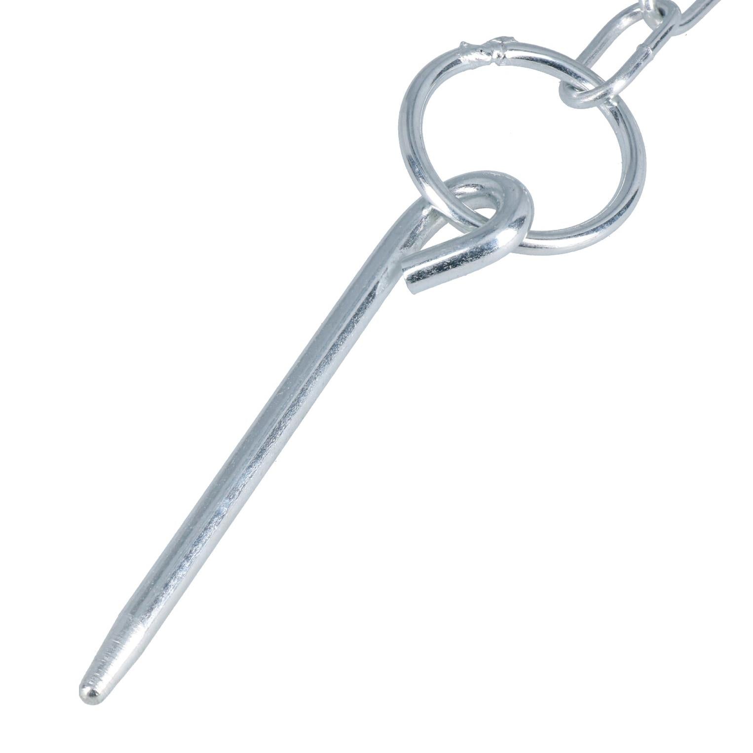 Runder Splintbolzen und Kette, 6 mm x 114 mm, für Anhänger-Kipper-Heckklappe