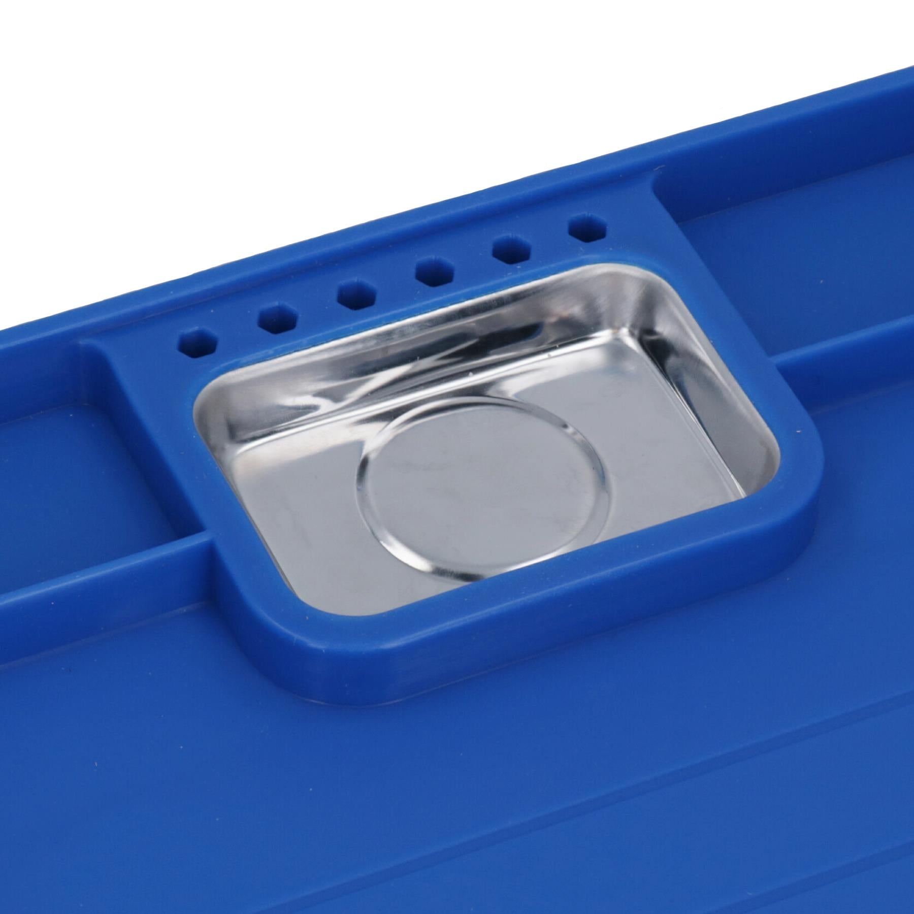 Plateau à outils flexible antidérapant avec compartiment magnétique pour pièces 227 mm x 357 mm