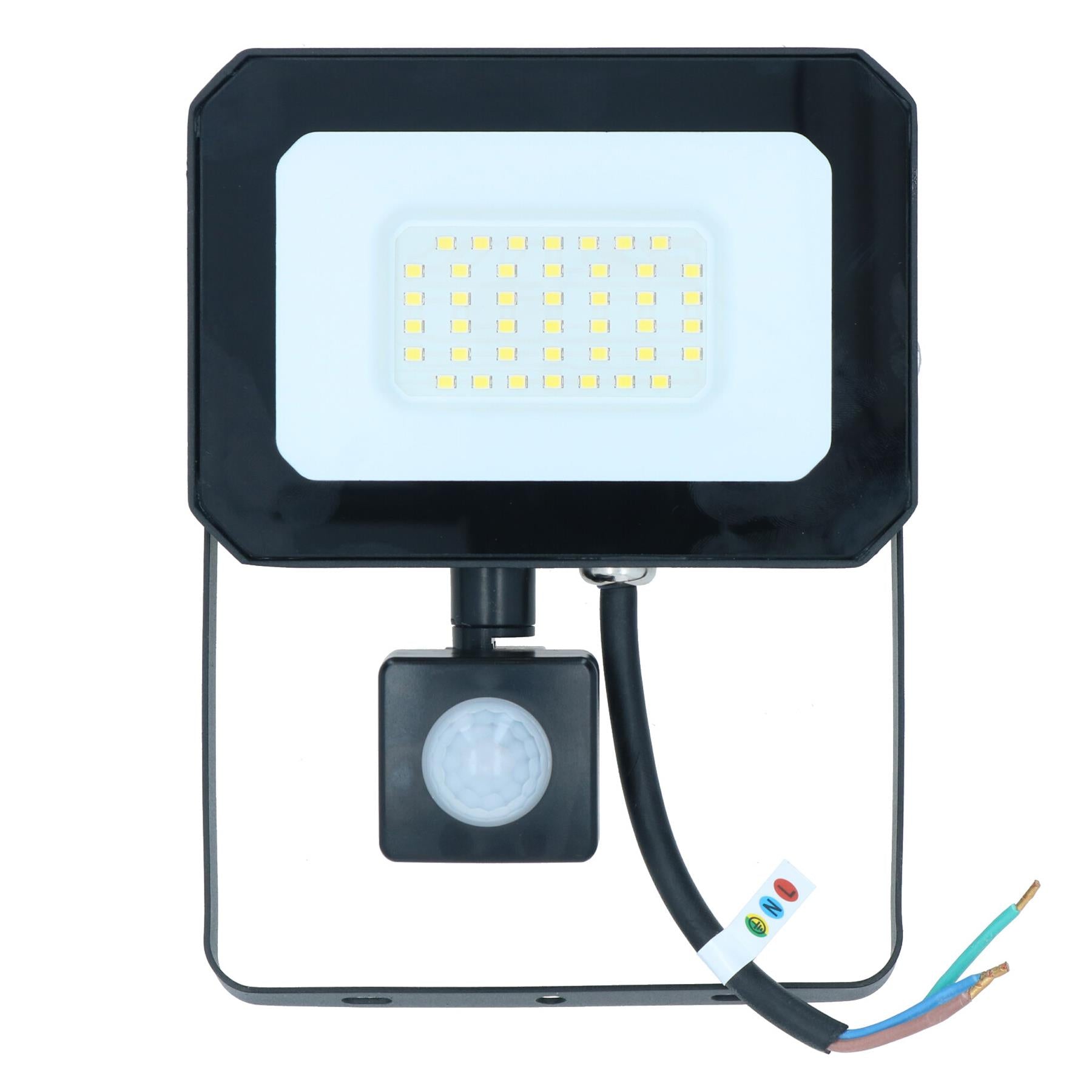 30 Watt LED Mini Floodlight With Sensor Lighting 2400 Lumens IP65 + Bracket