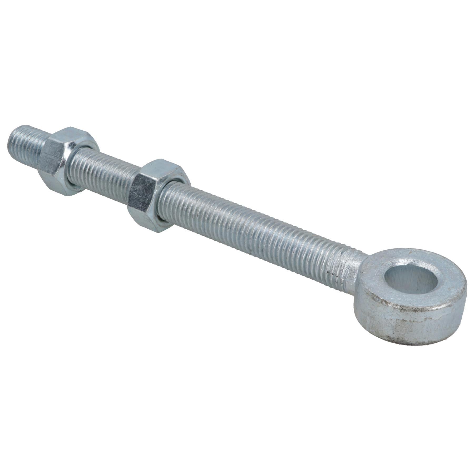 Swing Gate Long Eye Bolts Hinge + Nuts Adjustable Zinc Plated 12mm – 24mm