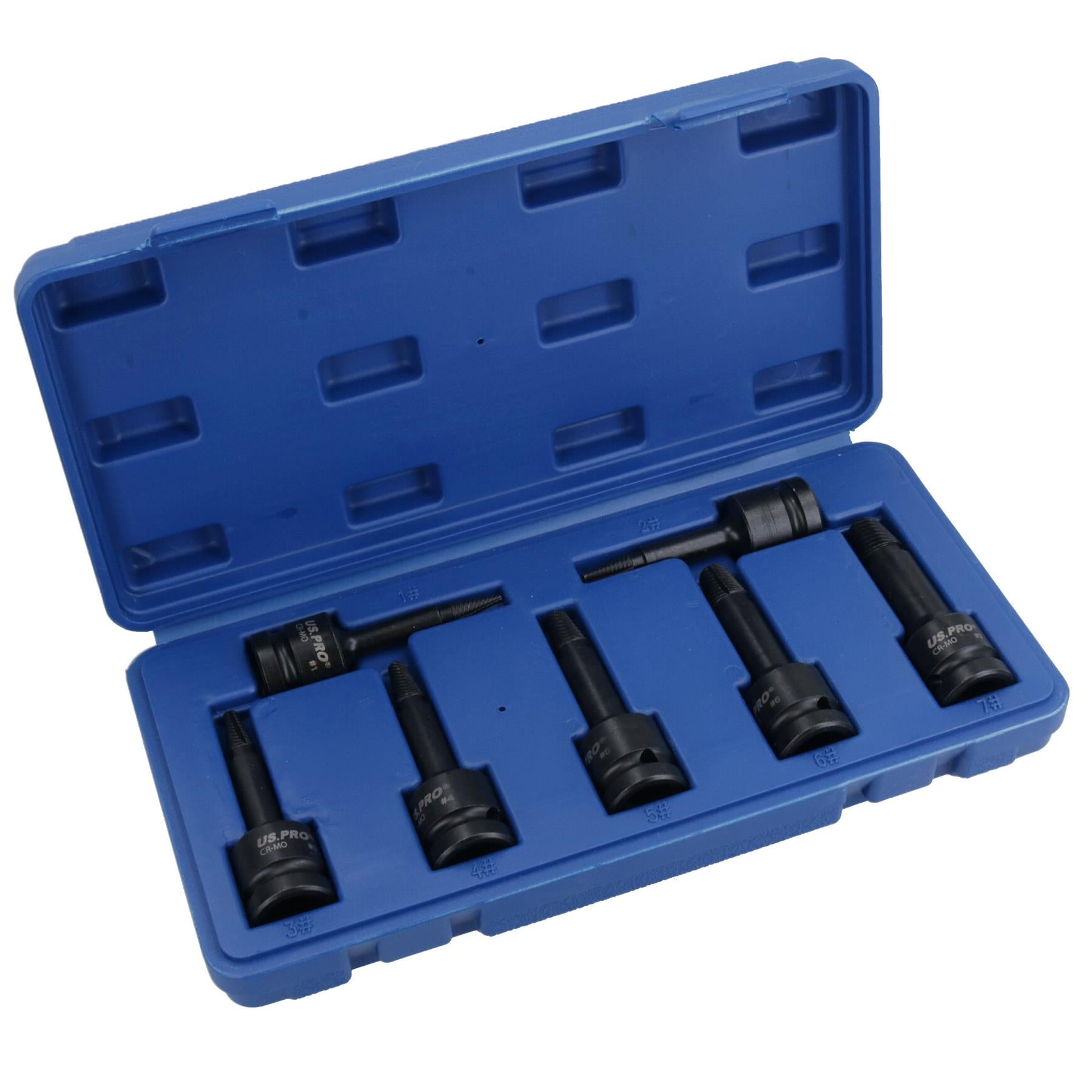 Extracteur de goujon de vis à percussion à entraînement 1/2 po, kit de retrait de 3 à 12 mm