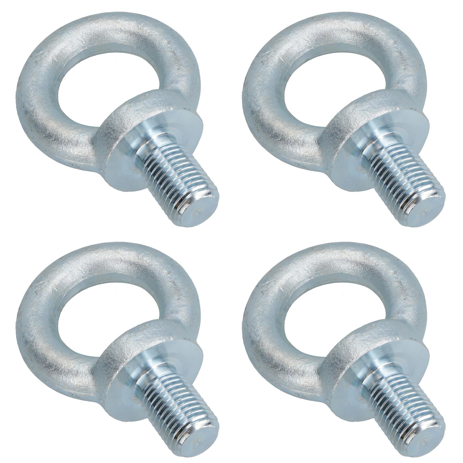 6mm - 48mm Lifting Eyes Eyebolt Ring Zinc Plated 0.07 Ton - 8.6 Ton Capacity 1pc