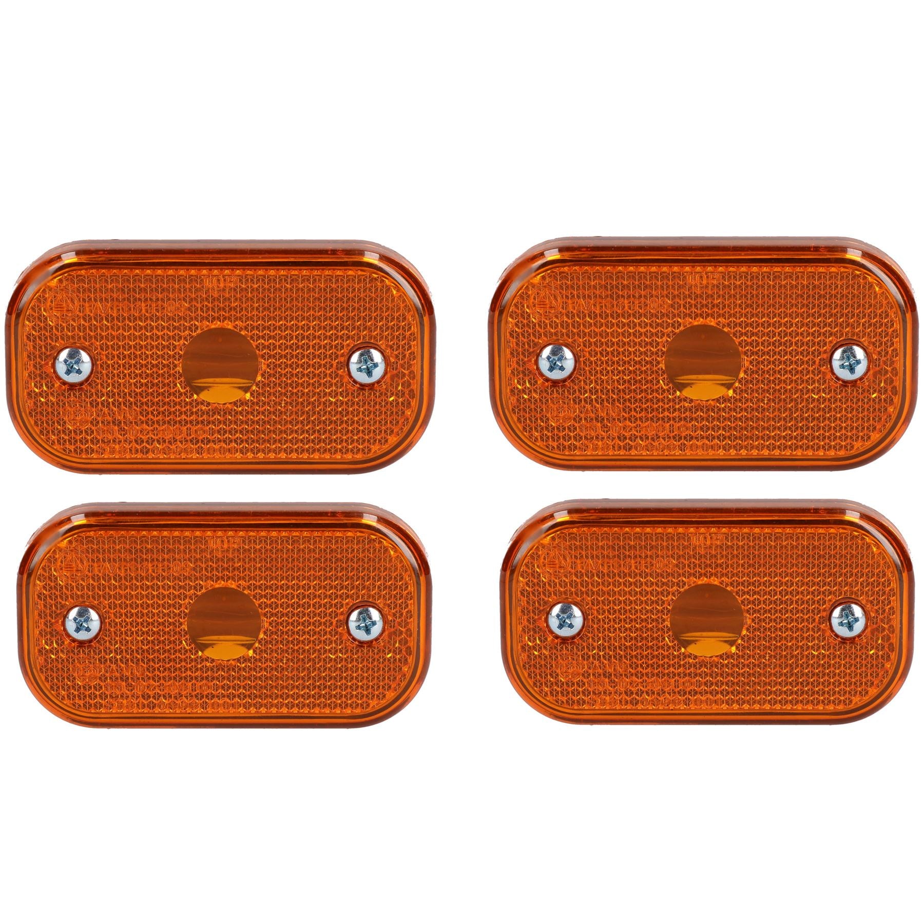4 x Ersatz Bernstein Orange Seite Marker Licht/Lampe Anhänger Caravan