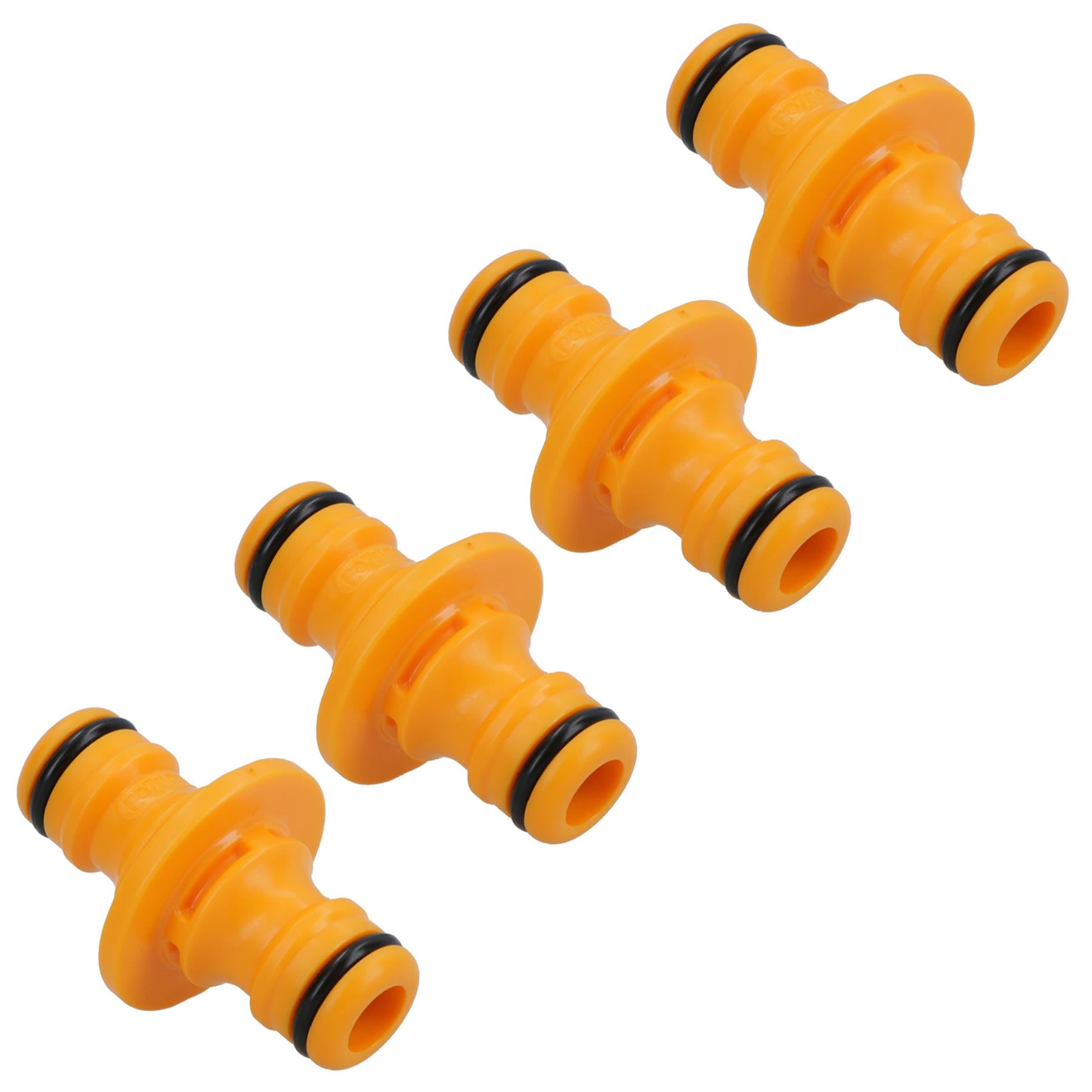 2 Way Double Male Hose Pipe Water Connector Quick Release Repair Joiner