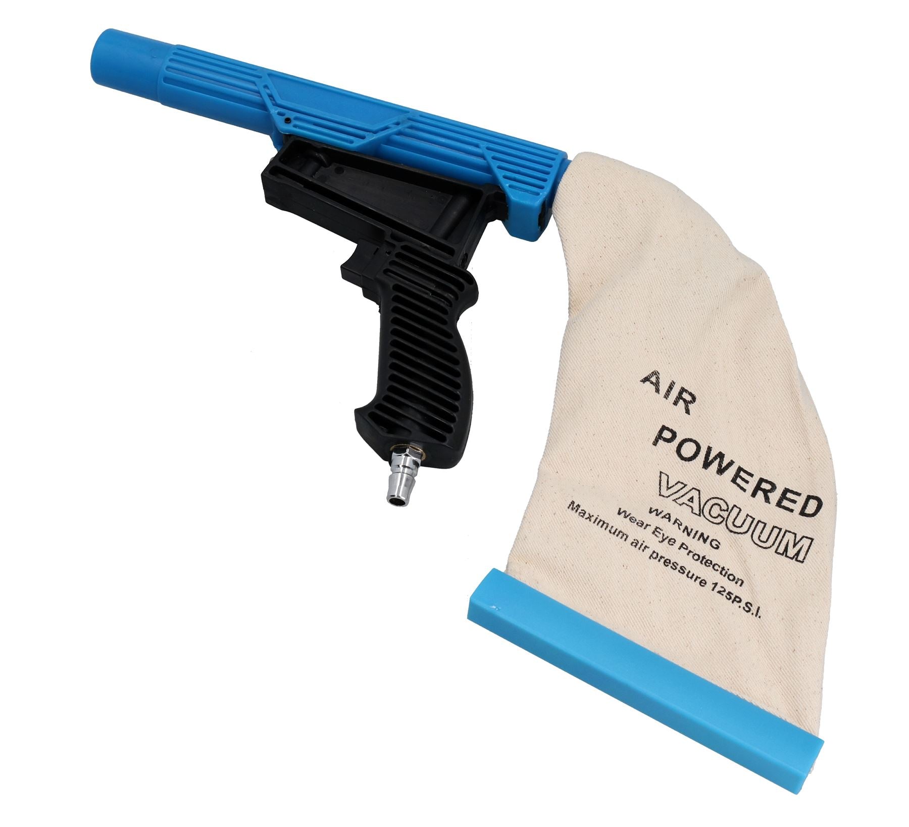 Air Powered Vacuum Suction Gun with 30mm Nozzle + Reusable Dust Bag