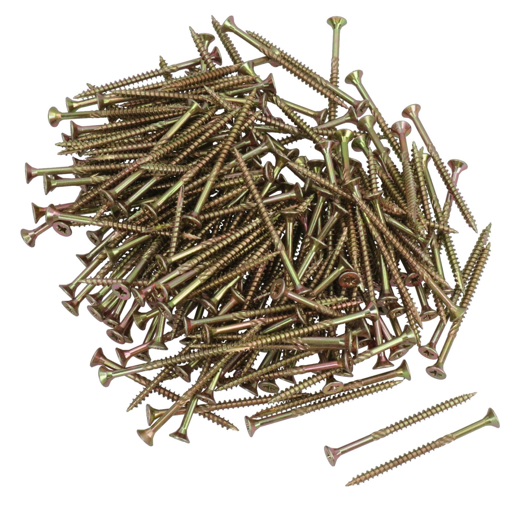 Countersunk Wood Screws 4.0 x 60mm Serrated Edge Prevent Splitting PZ2