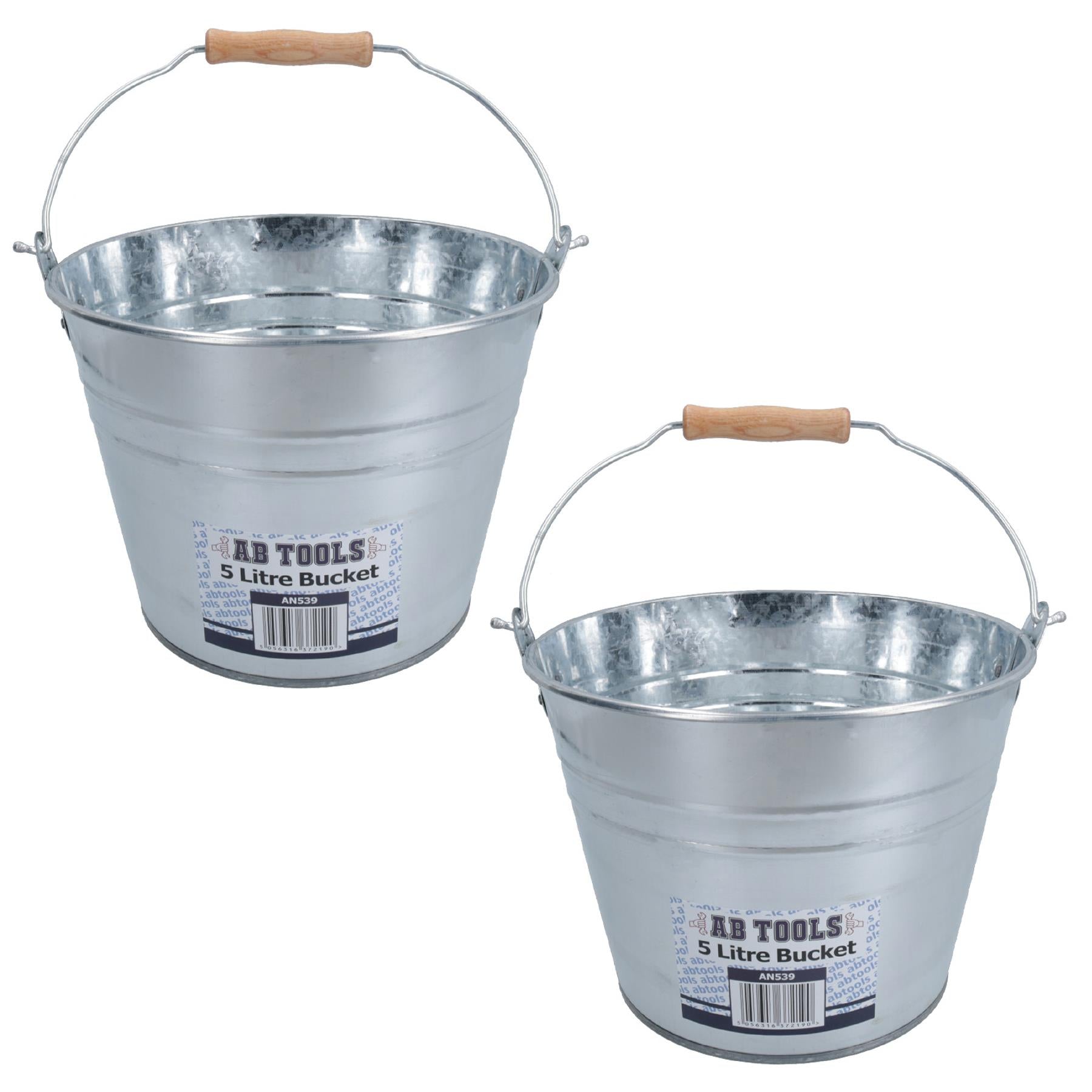 5L or 12L Galvanised Steel Metal Bucket Pail Water Coal Fire Greenhouse Garden