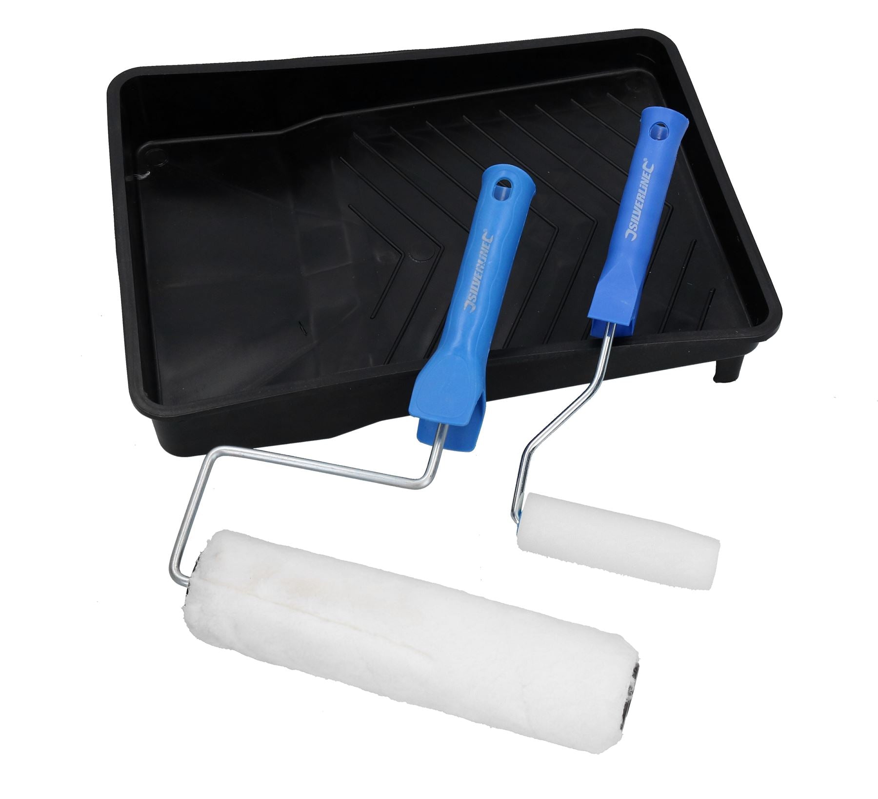 Kit de 11 rouleaux pour décoration de 100 mm et 230 mm + pinceaux à peindre
