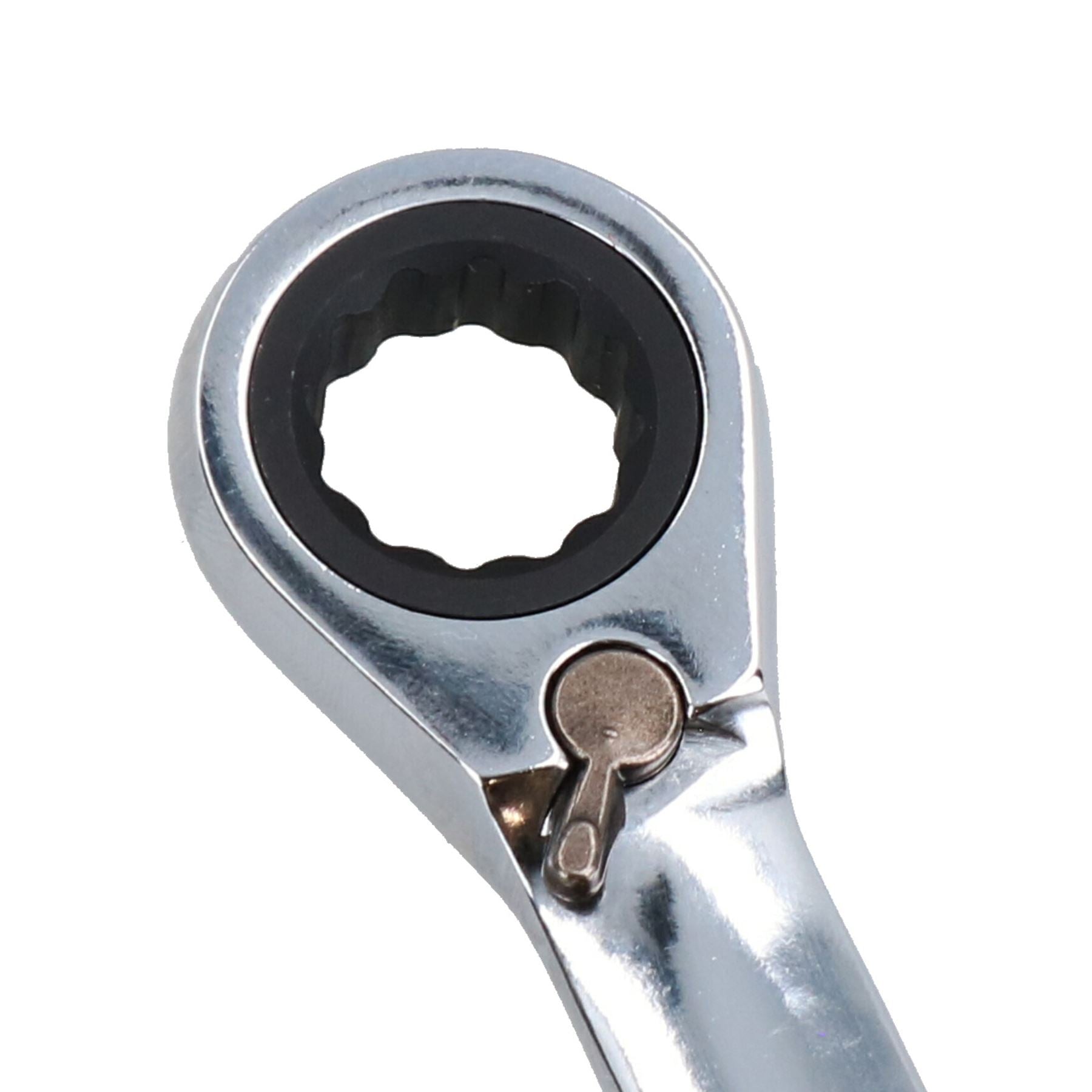 Clé mixte à cliquet réversible coudée 72 dents