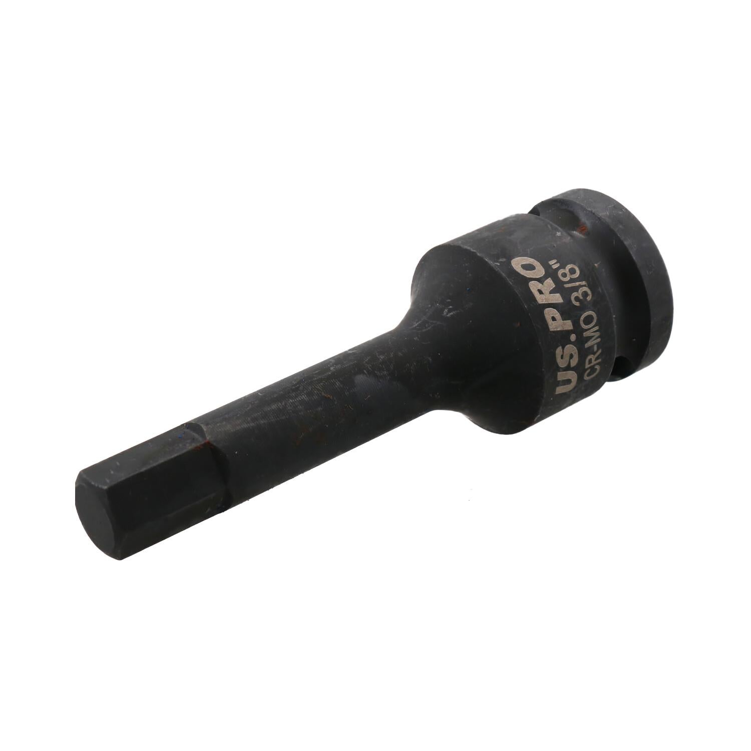 3/8 Zoll tiefer Schlag-Sechskant-Bit-Steckschlüssel, 1/2 Zoll Antrieb, 76 mm Länge, Chrom-Molybdän-Stahl