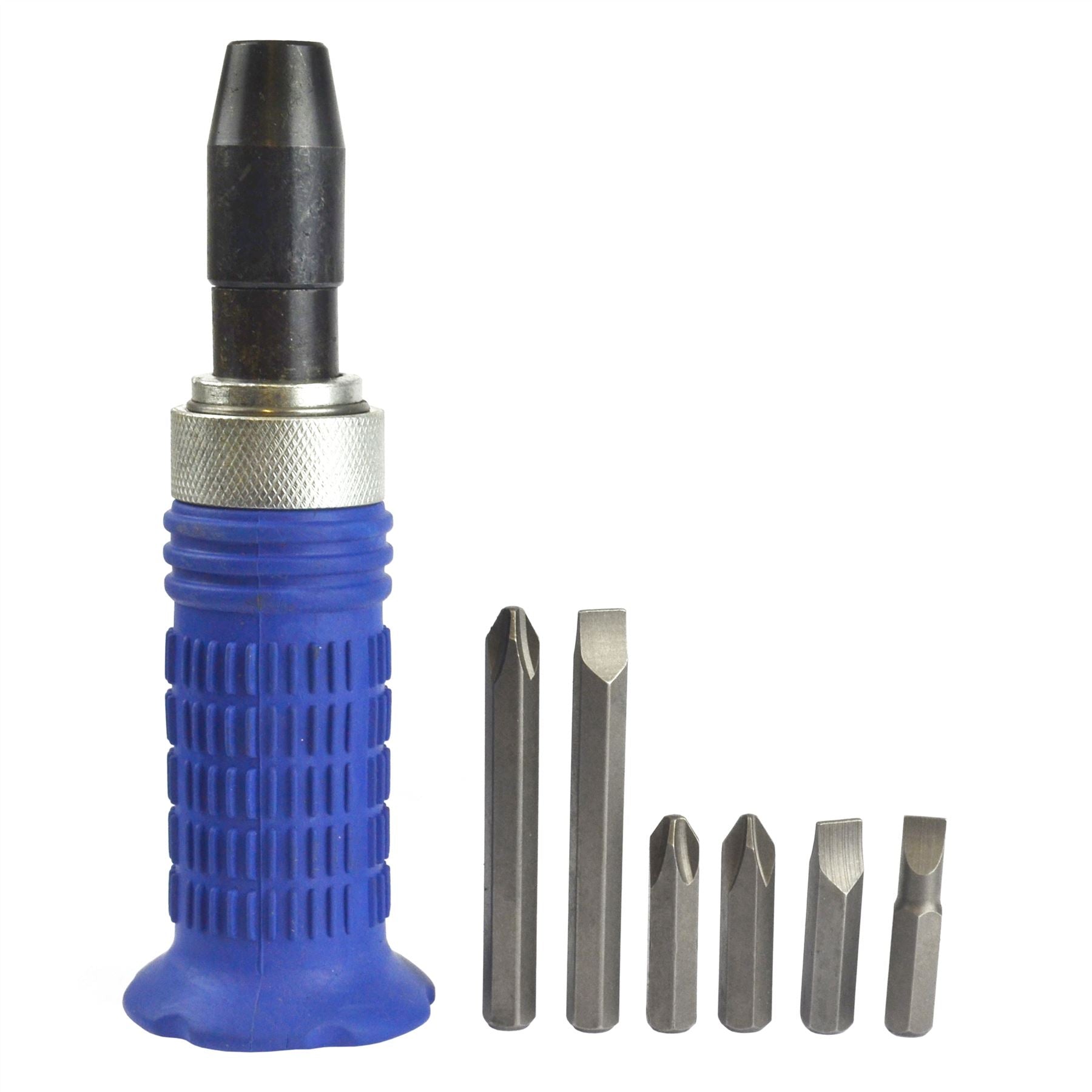 Impact socket screw driver adaptor bit set heavy duty 1/2" Dr hammer 7pc AT163