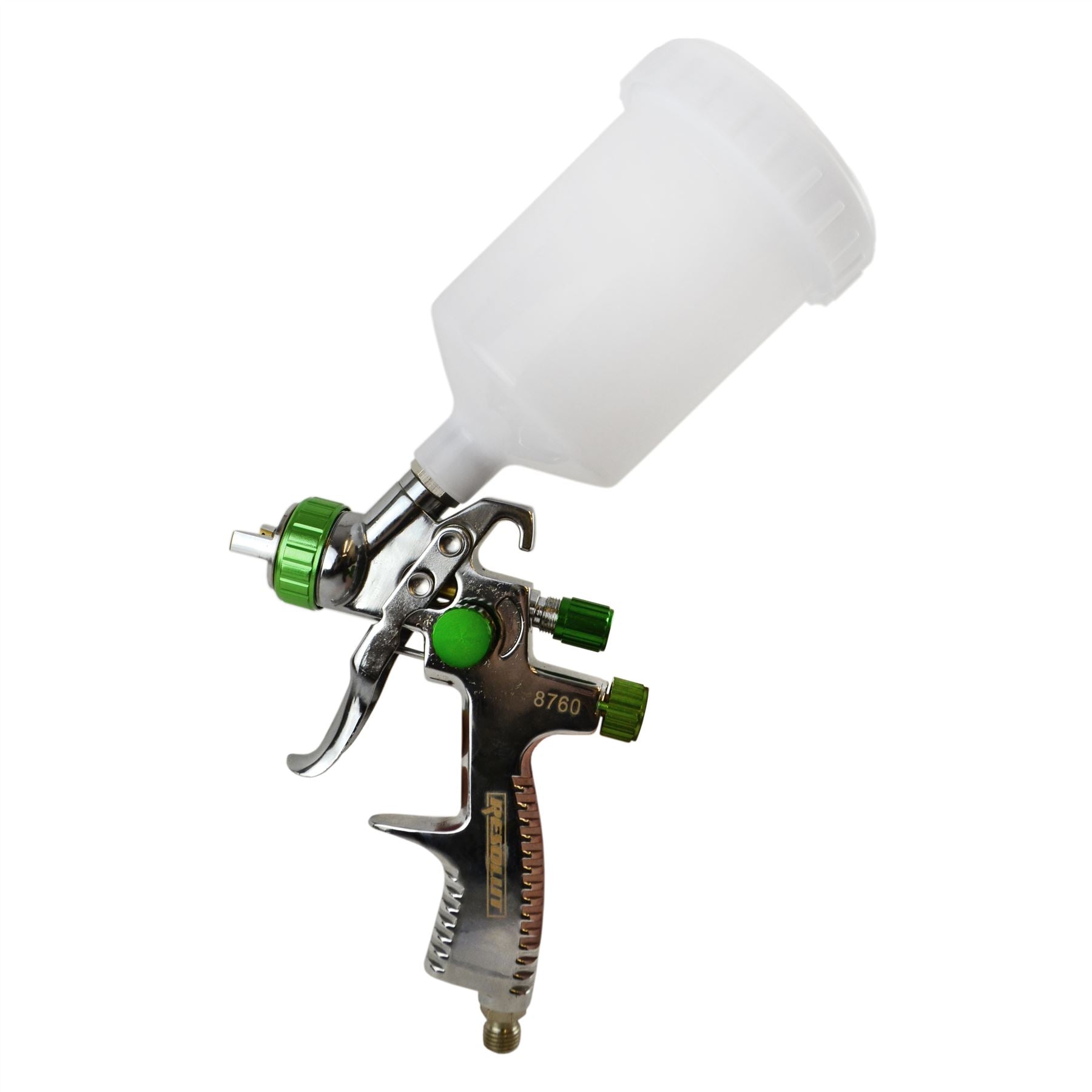 LVLP-Luftsprühfarbenpistole mit Schwerkraftzufuhr und 1,4-mm-Düse, 600-ml-Becherkapazität