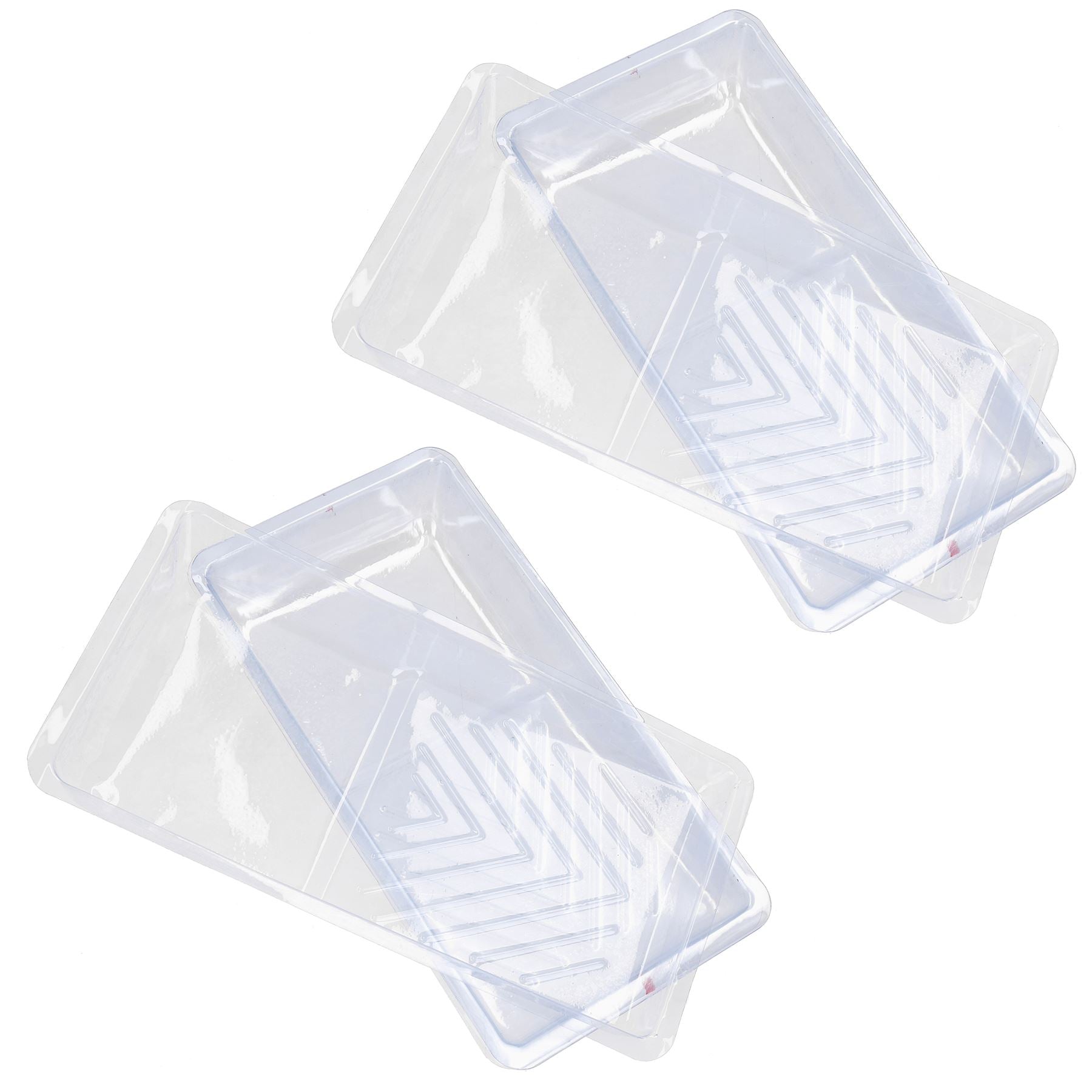 Doublures de plateaux à rouleaux jetables transparentes Doublure pour plateaux à rouleaux de 100 mm / 4 po