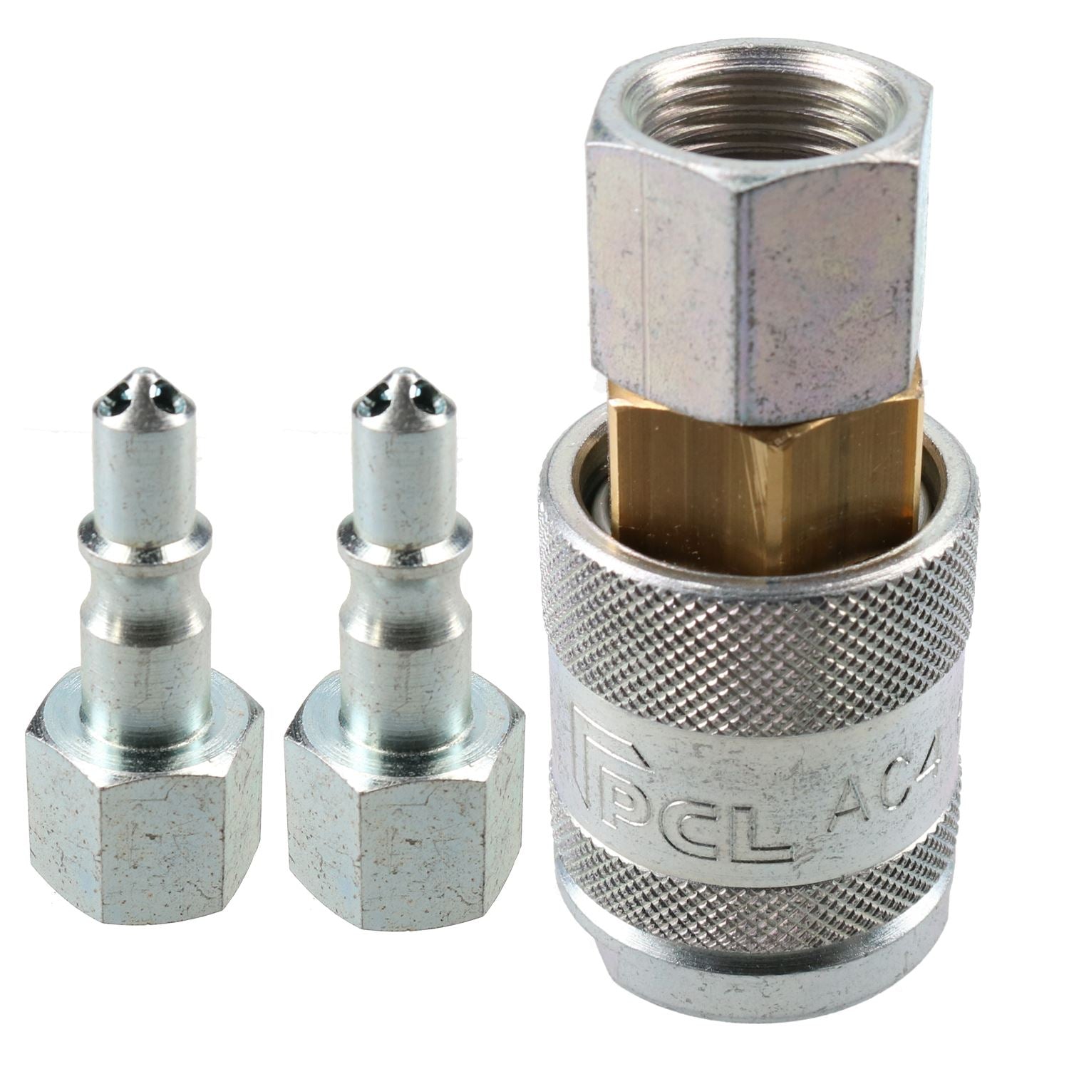 Raccord femelle PCL série 60, filetage femelle 3/8" BSP et adaptateurs de raccords d'air mâles