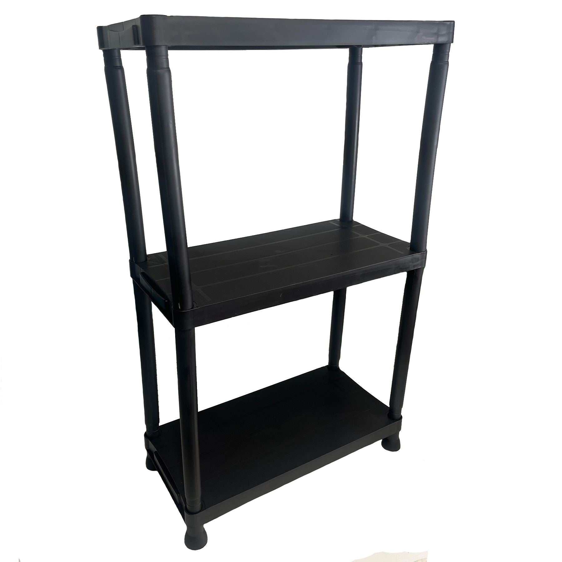 Heavy Duty 3 Tier Plastic Shelving Shelf Unit Home Office Storage 91 x 61 x 30cm