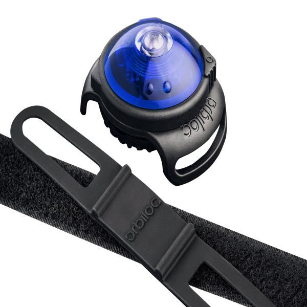Blue Waterproof Durable Dual Flashing/Solid Safety LED Light for Dog Walk