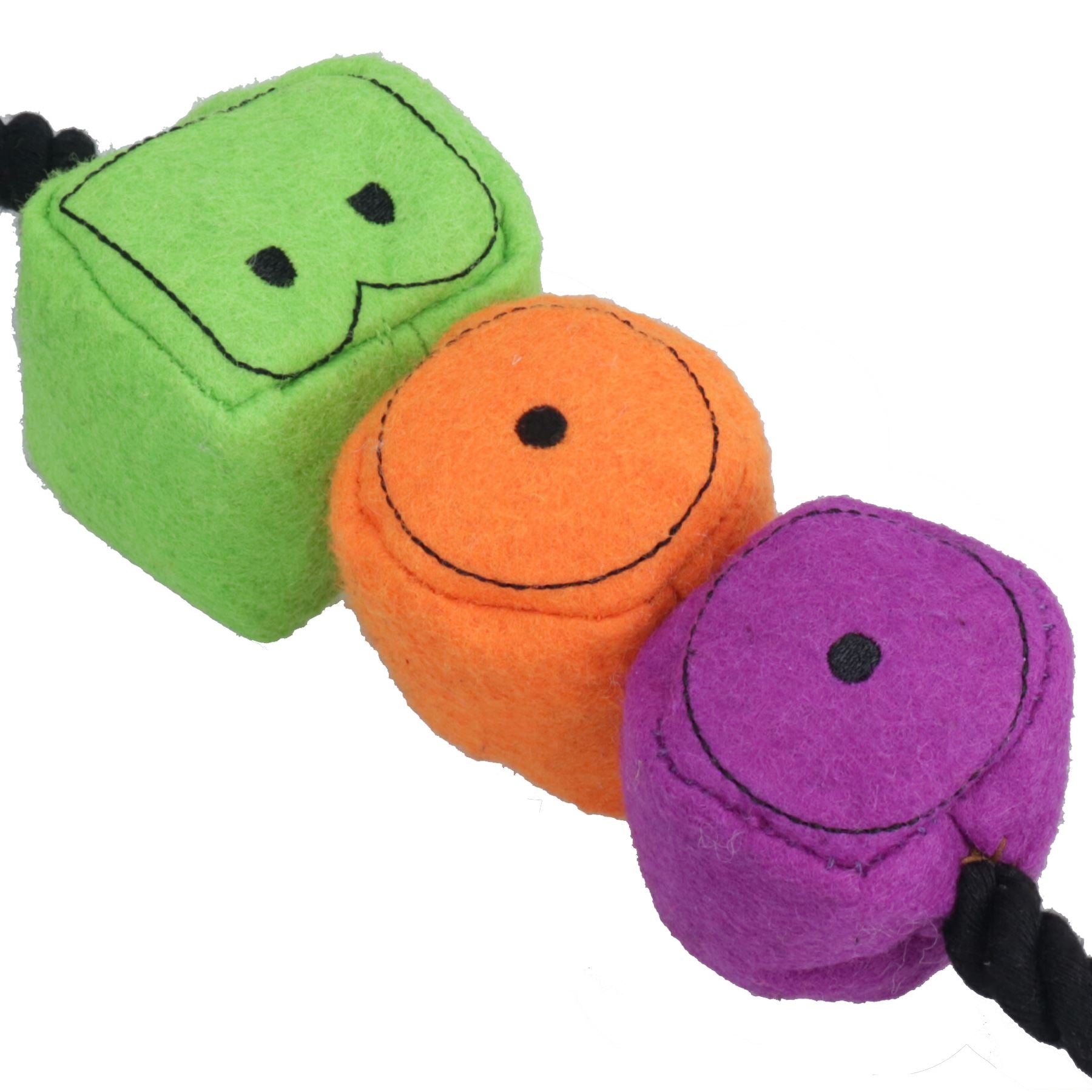 Jouet en peluche pour chien et chiot, petit cadeau d'Halloween, jouet couineur en corde, confortable