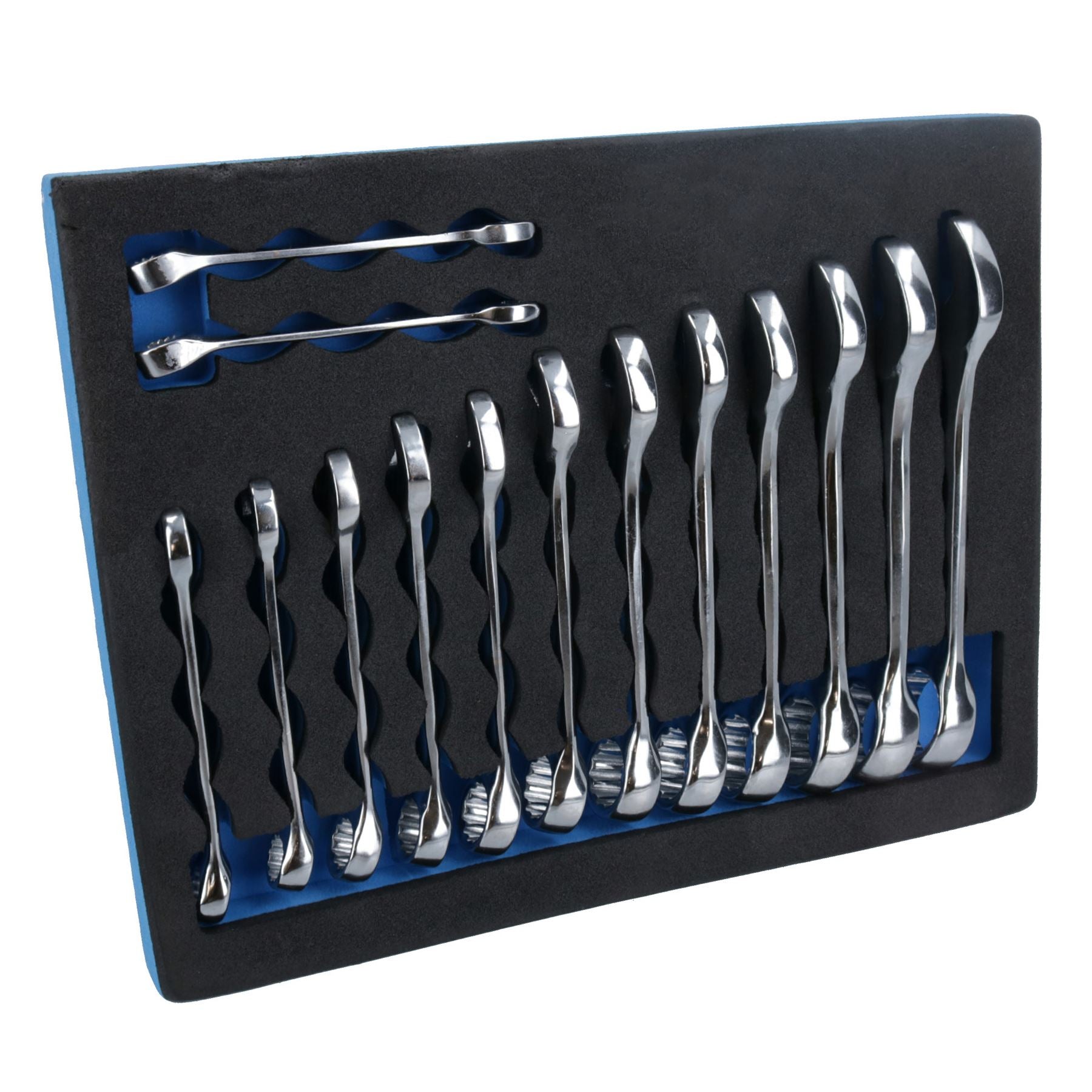 Clé mixte courte métrique MM 6 mm – 19 mm 14 pièces dans un plateau EVA