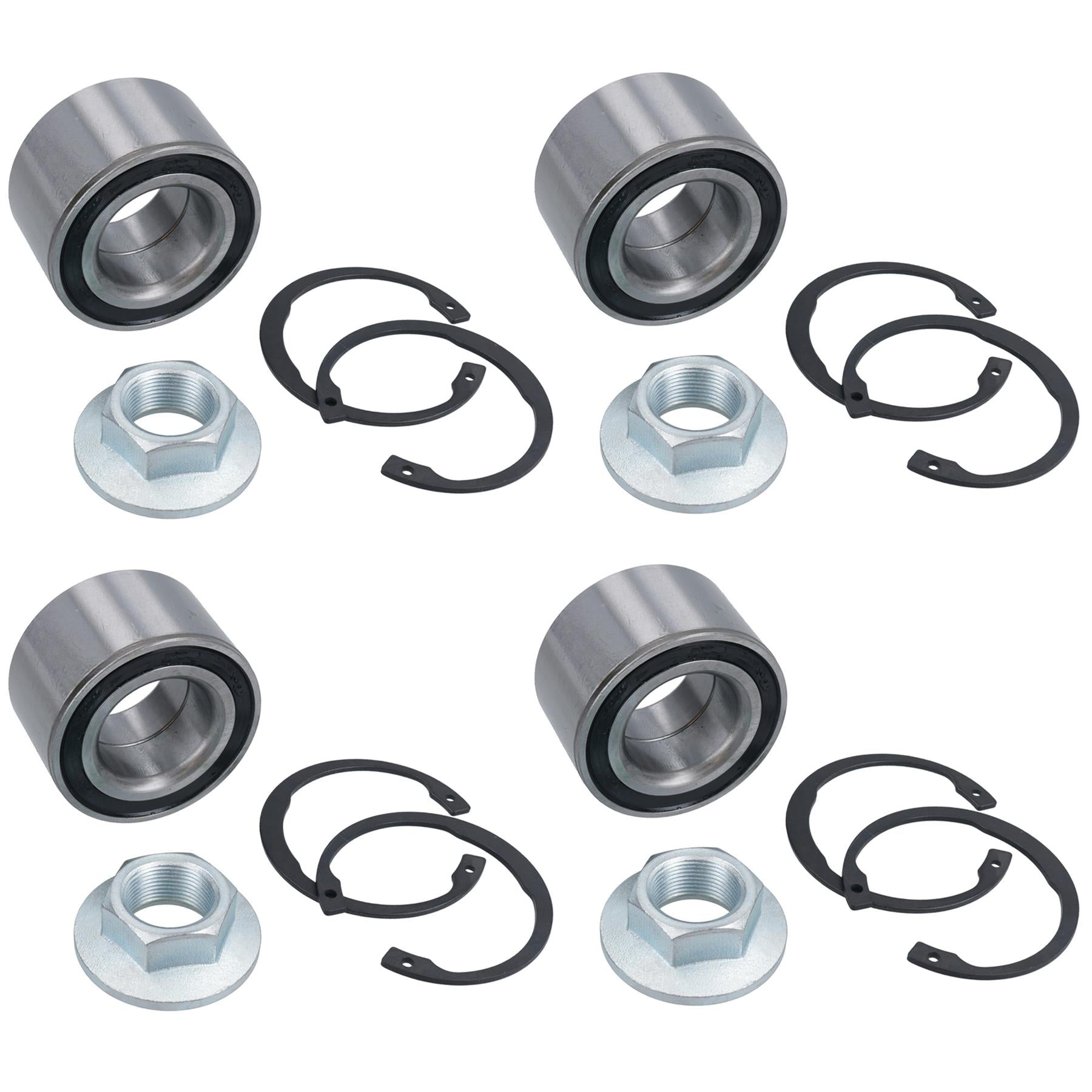 Kit de roulement de moyeu de roue scellé pour remorques ALKO 605124 Knott Avonride 309726 4 pièces