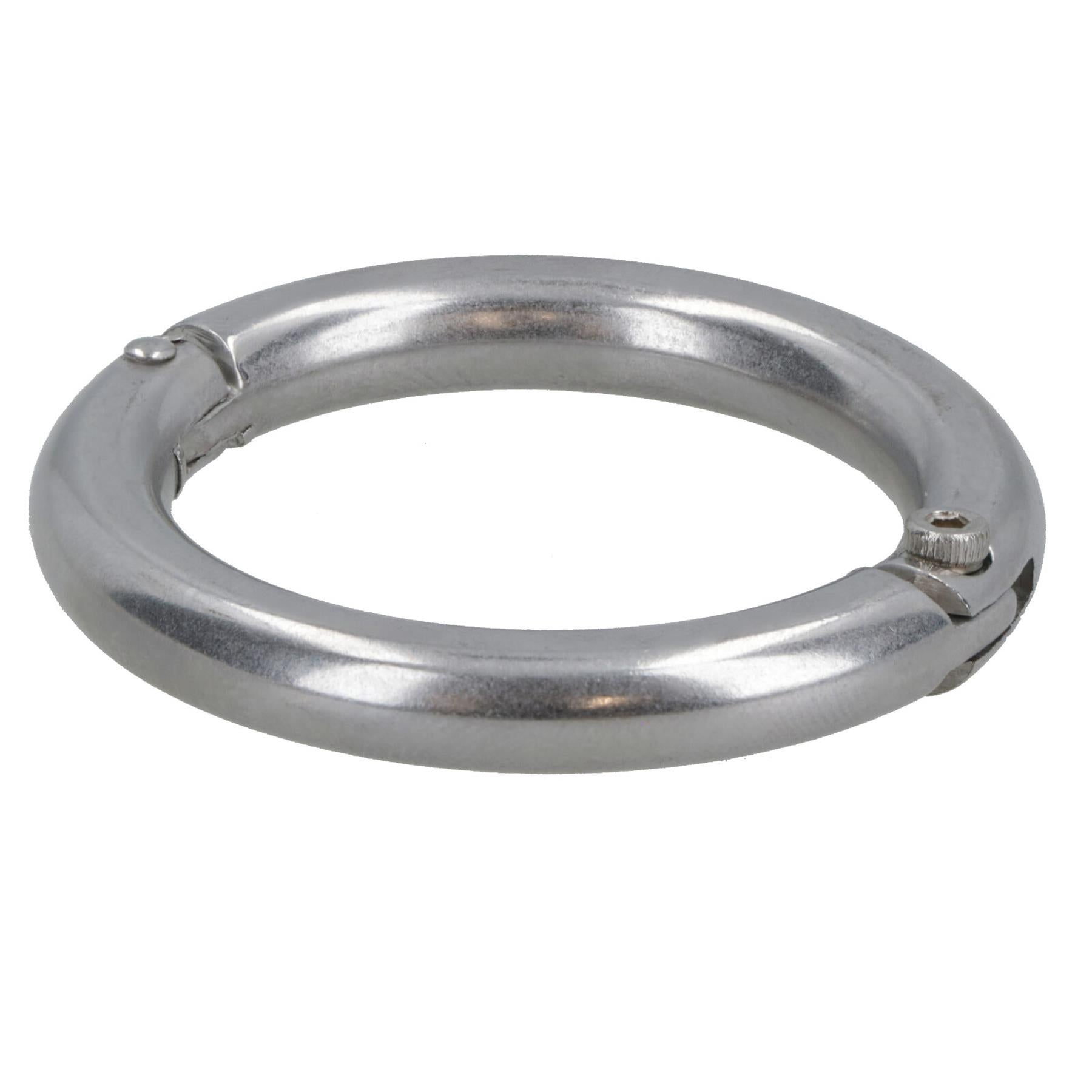 6mm Lockable Split Round Ring Shackle 316 Stainless Steel Splitring