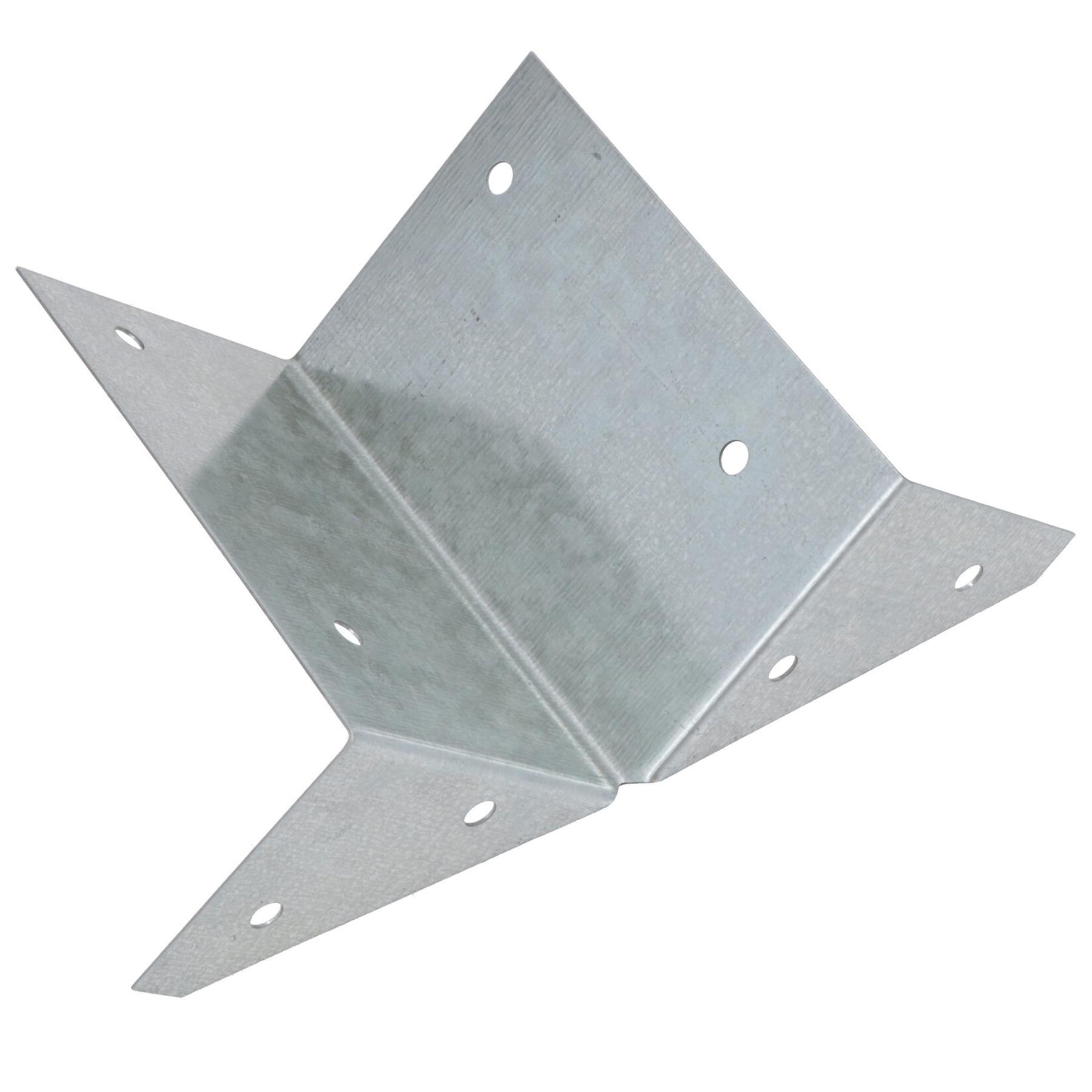 Arris Rail Bracket Fence Post Support Galvanised 100mm, 225mm or 300mm