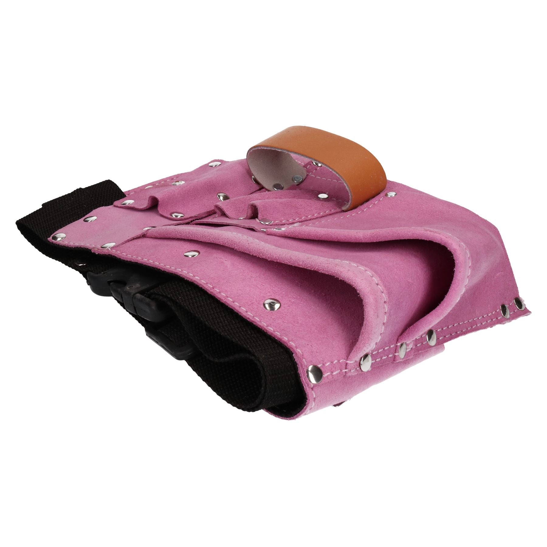 Rosa Leder Werkzeug Gürtel Builders Lagerung Tasche Werkzeug Tasche Halter 11 Taschen Loops