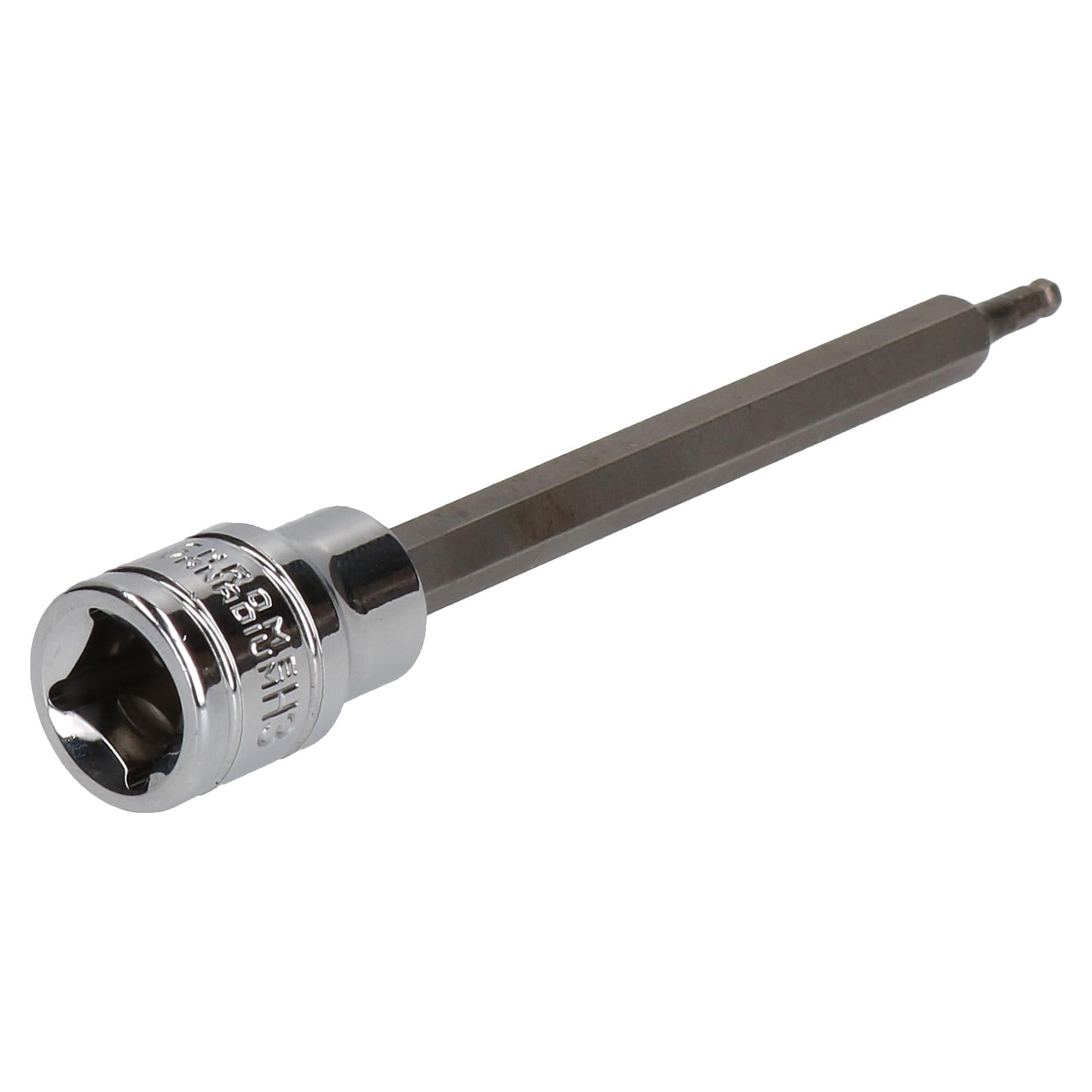 3 mm 3/8 Zoll Antrieb langer Kugelkopf Innensechskantschlüssel-Steckschlüsseleinsatz 85 mm Tiefe Reichweite Cr-V