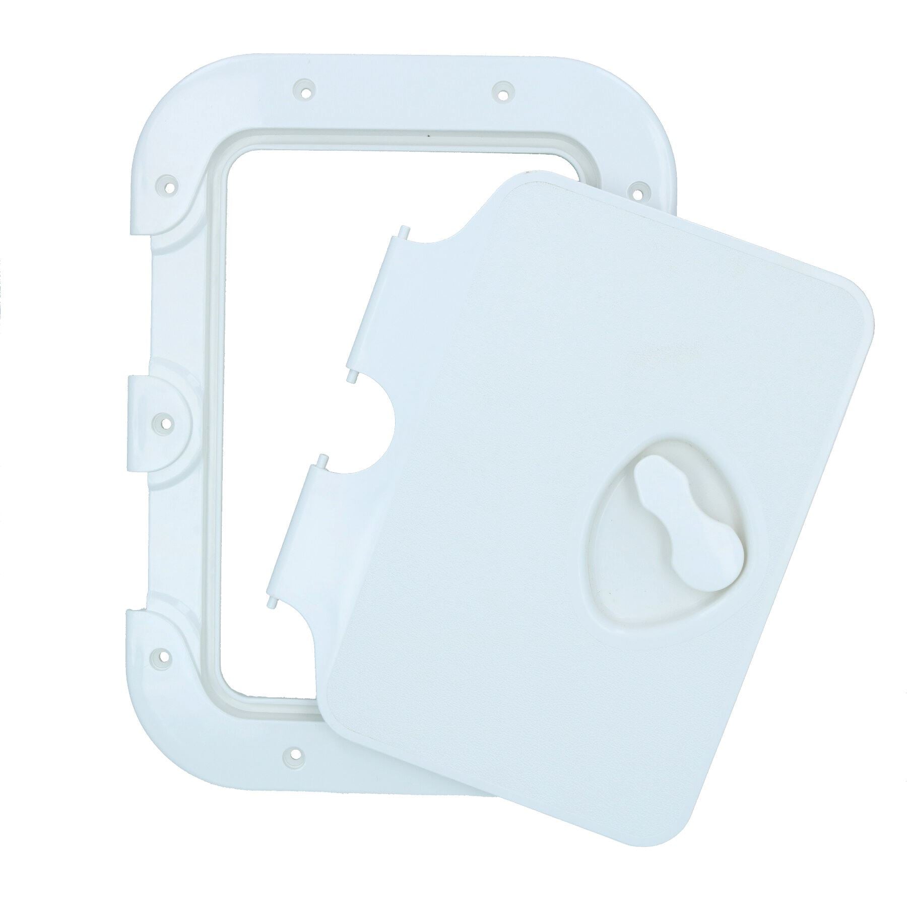 Trappe d'inspection en plastique à charnière 375 x 270 mm pour bateau, camping-car, caravane