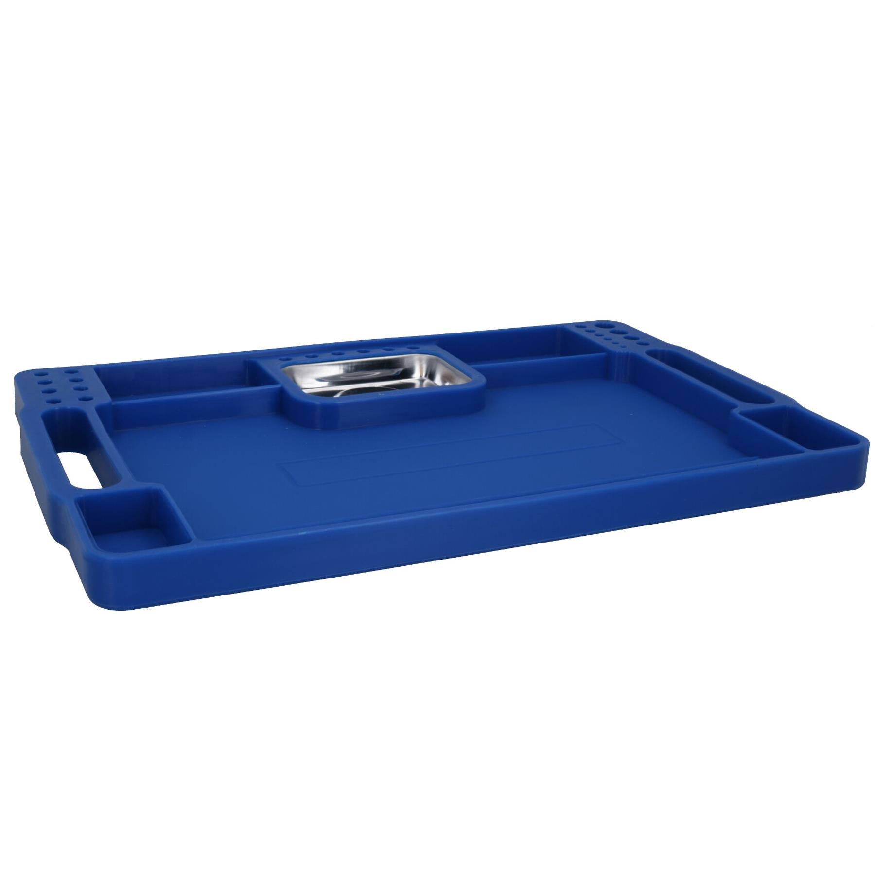 Non Slip Flexible Tool Tray with Magnetic Parts Compartment 227mm x 357mm