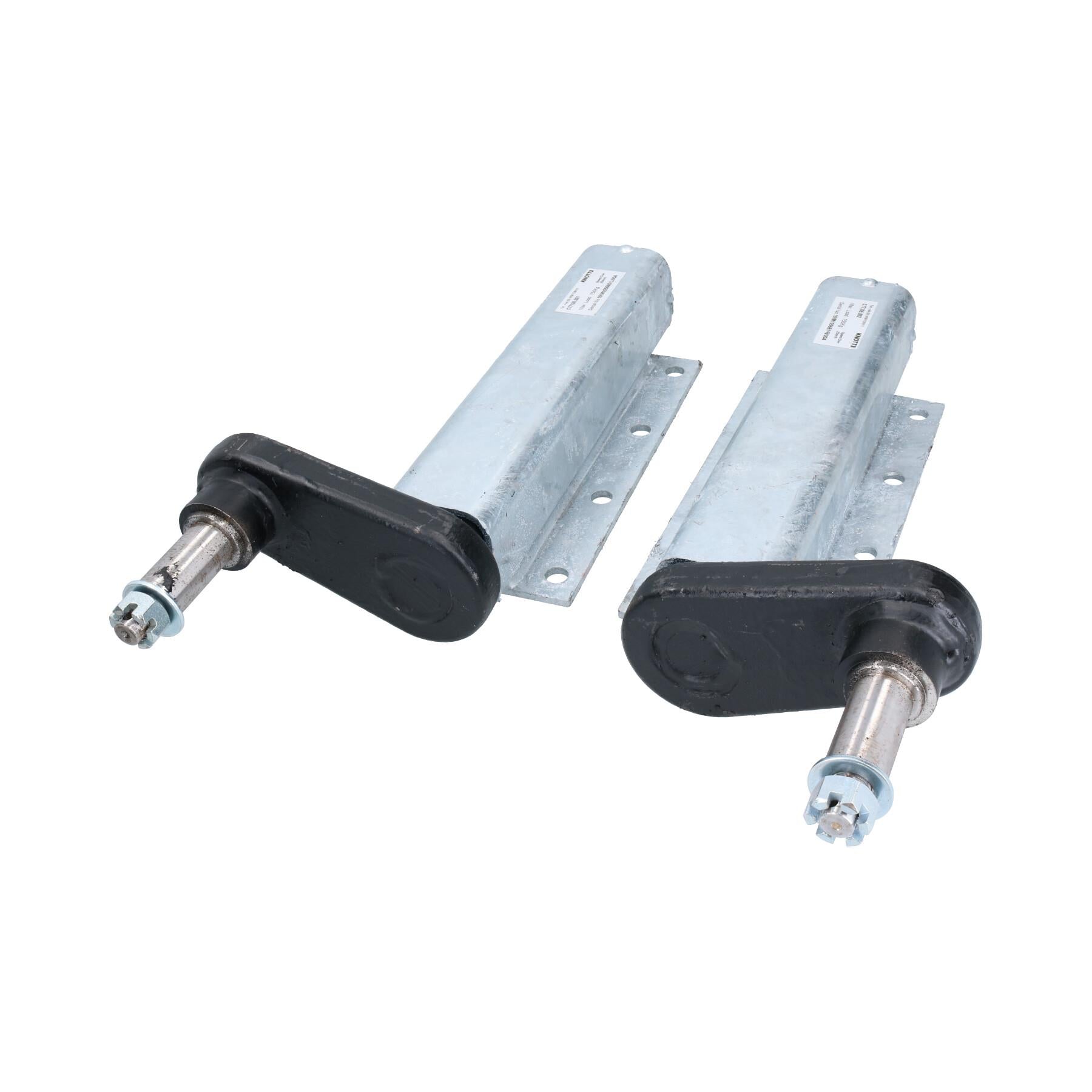 Suspensions de remorque galvanisées de 750 kg et moyeux PCD de 4 po (paire) Roulements Knott