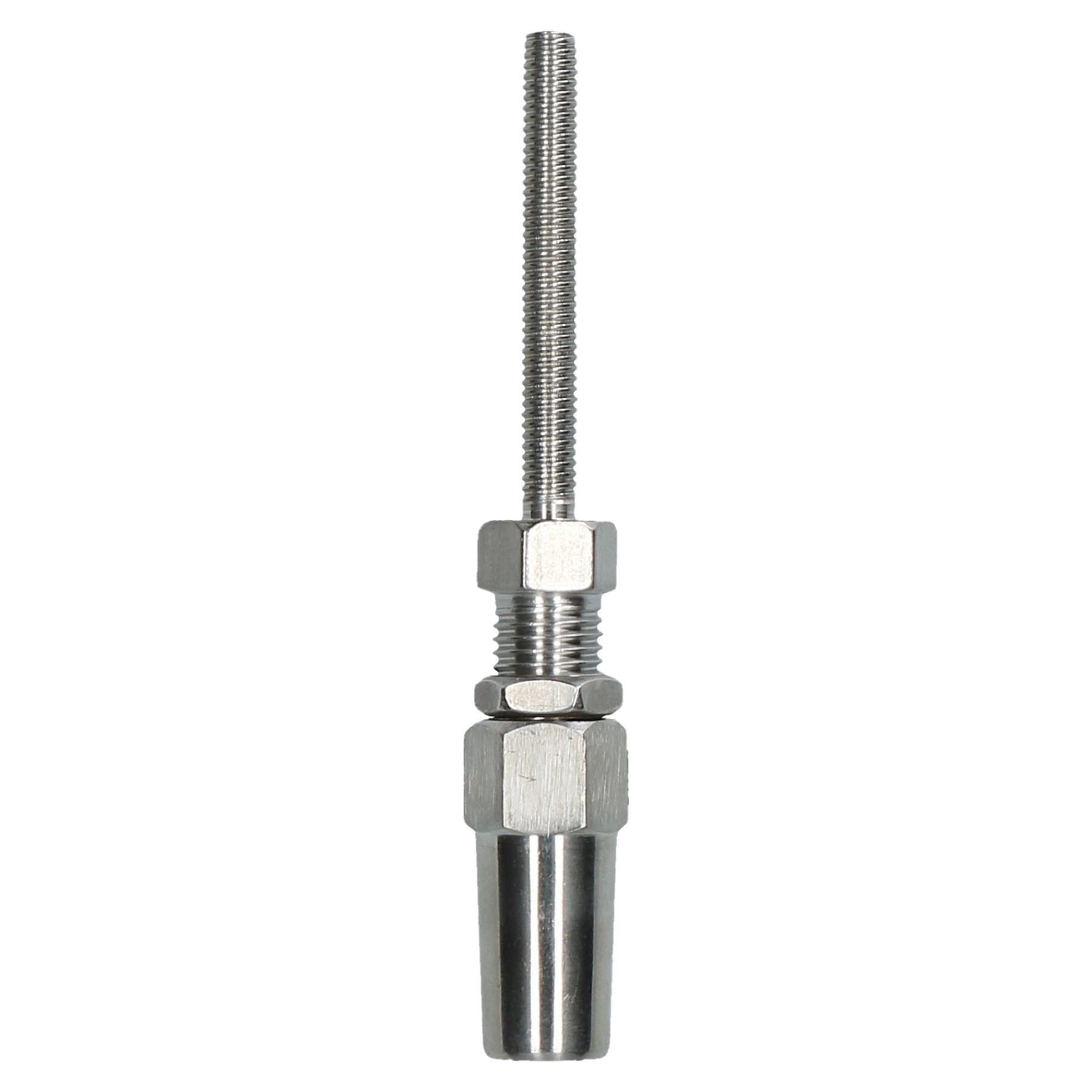 Raccord de câble métallique DIY Raccord d'extrémité de gréement sans emmanchement en acier inoxydable 316
