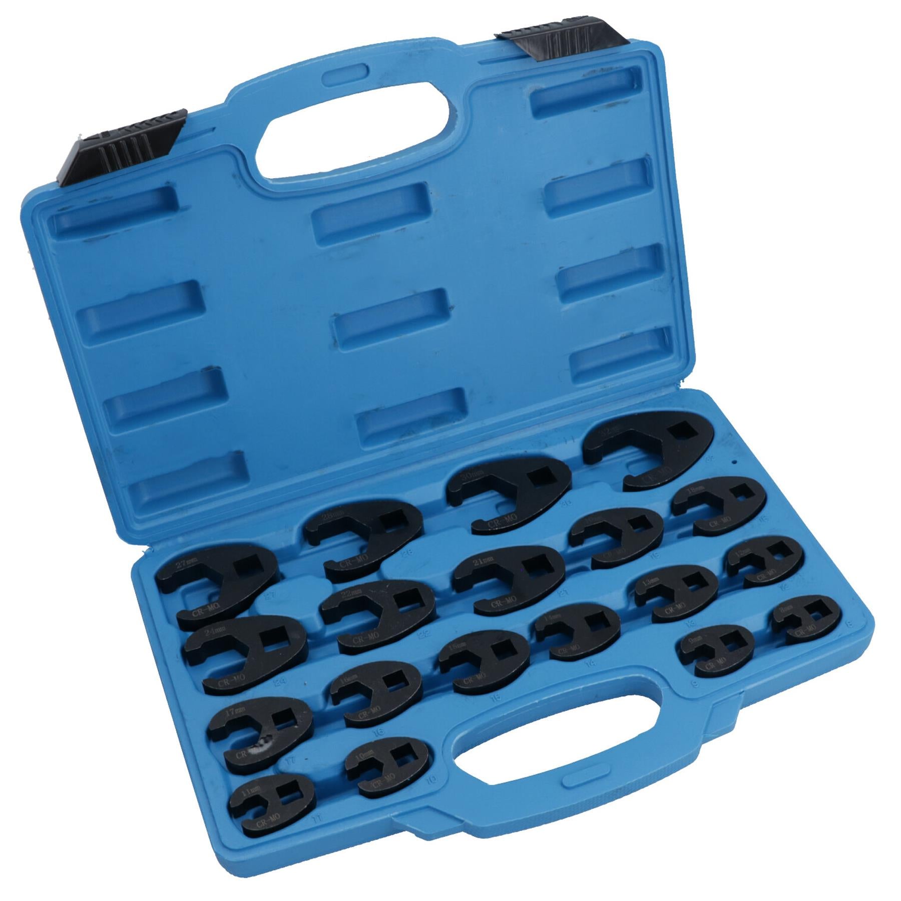 Metric Impact Impacted Crowfeet Crowfoot Spanner Wrench Set 8 – 32mm 19pc