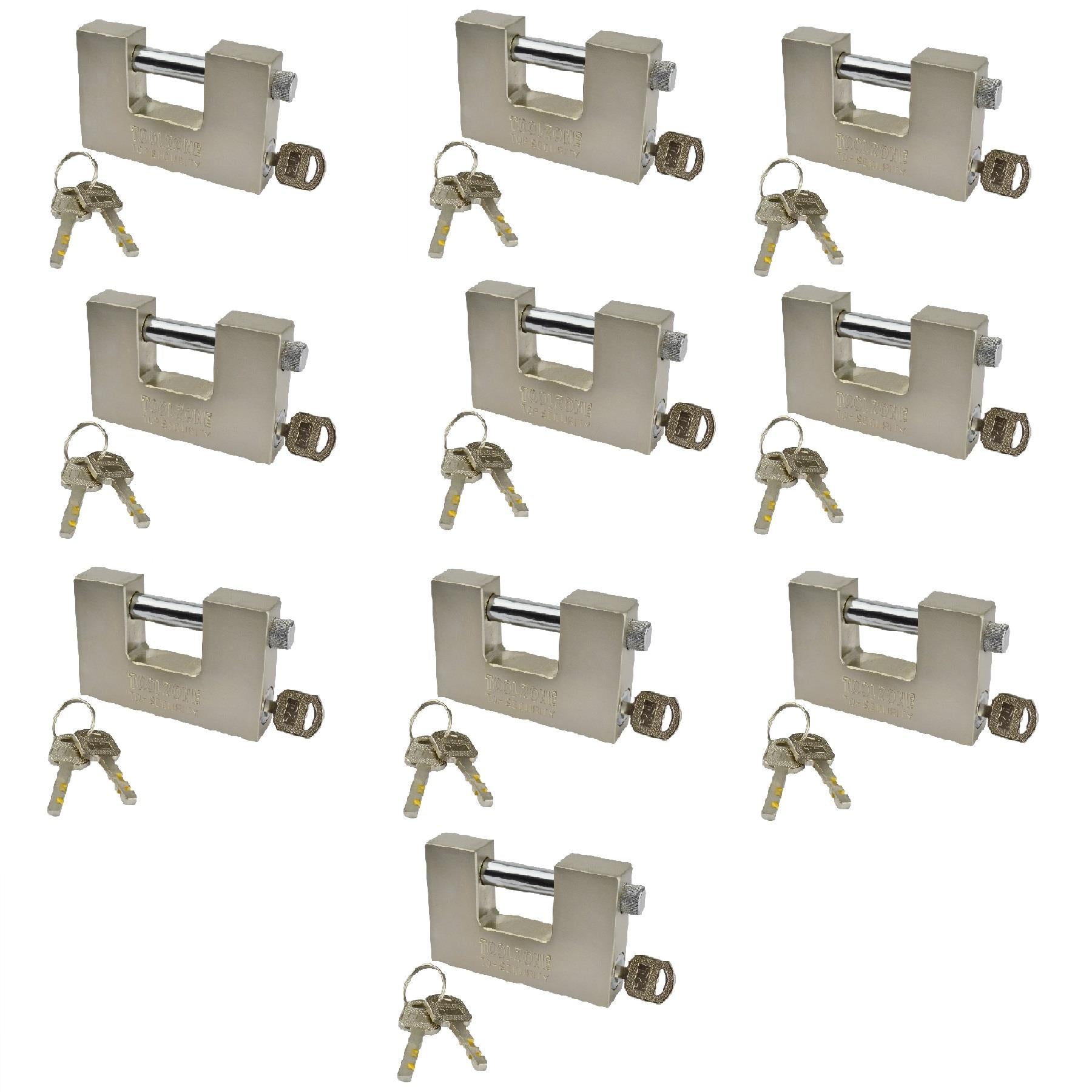 Rollladen-Vorhängeschlösser, Container-Tür-Vorhängeschloss, Sicherheitsschloss, solides Schuppenschloss, 3 Schlüssel